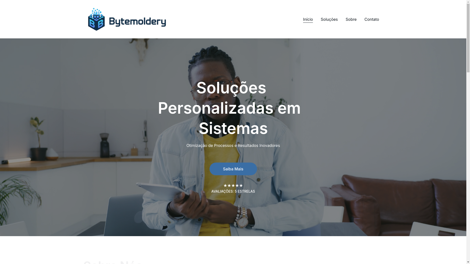 website screenshot of https://bytemoldery.com.br/