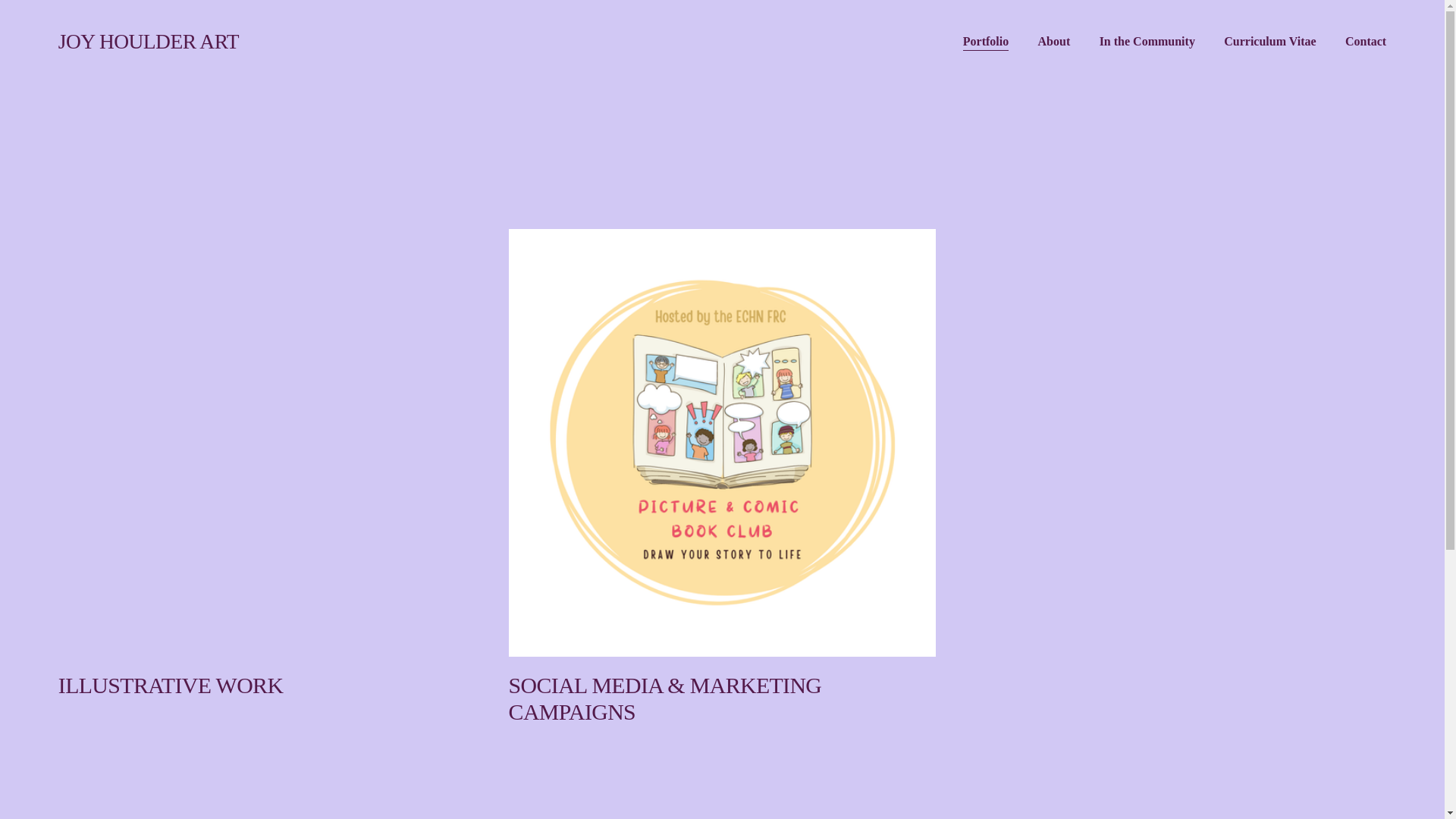 website screenshot of https://joyhoulderart.com/