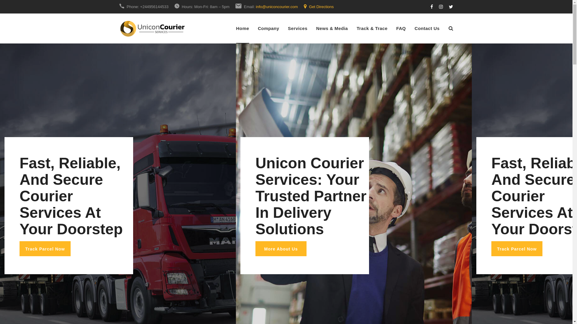 website screenshot of https://uniconlogistics-eu.com/