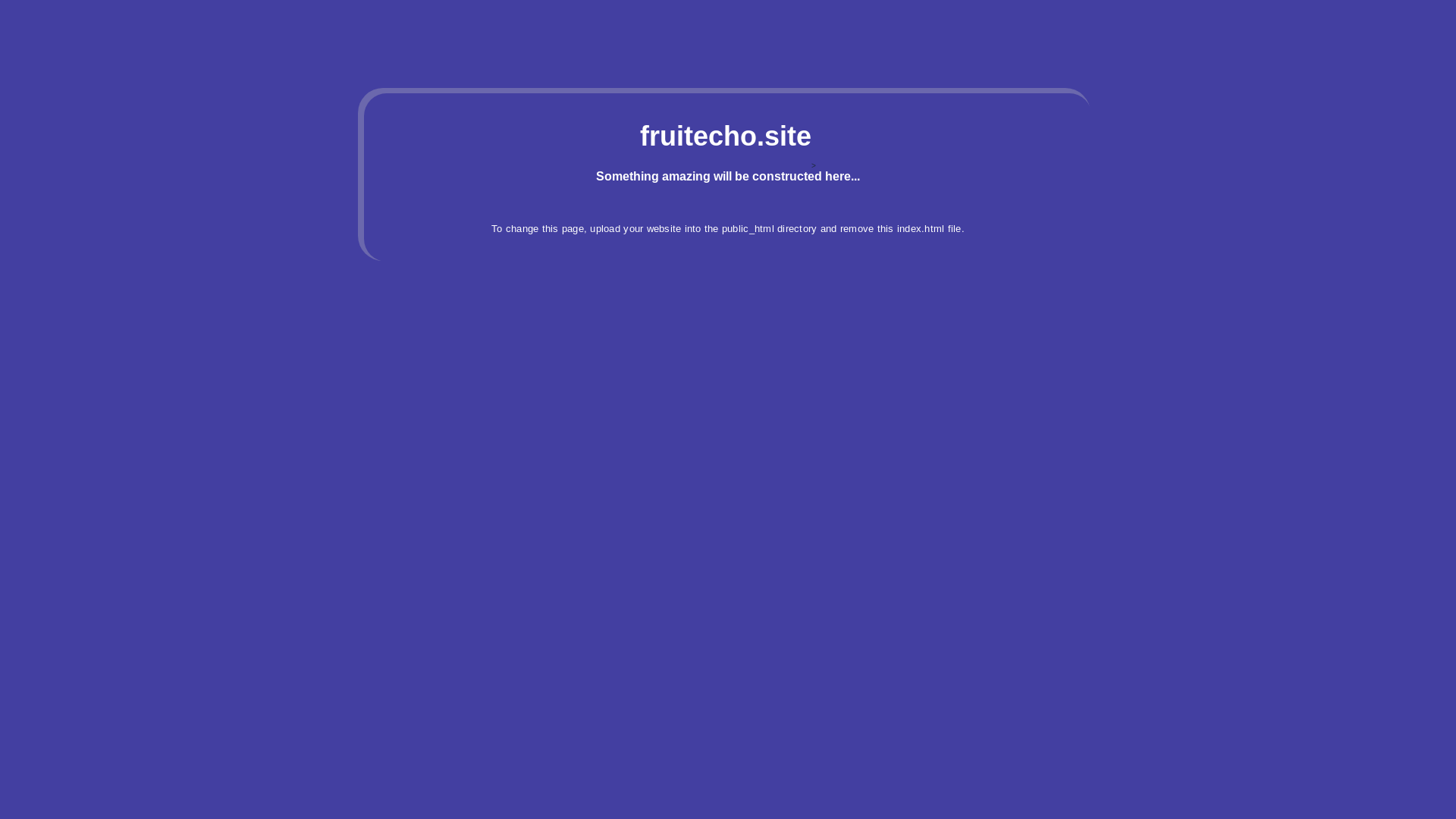 website screenshot of https://fruitecho.site/