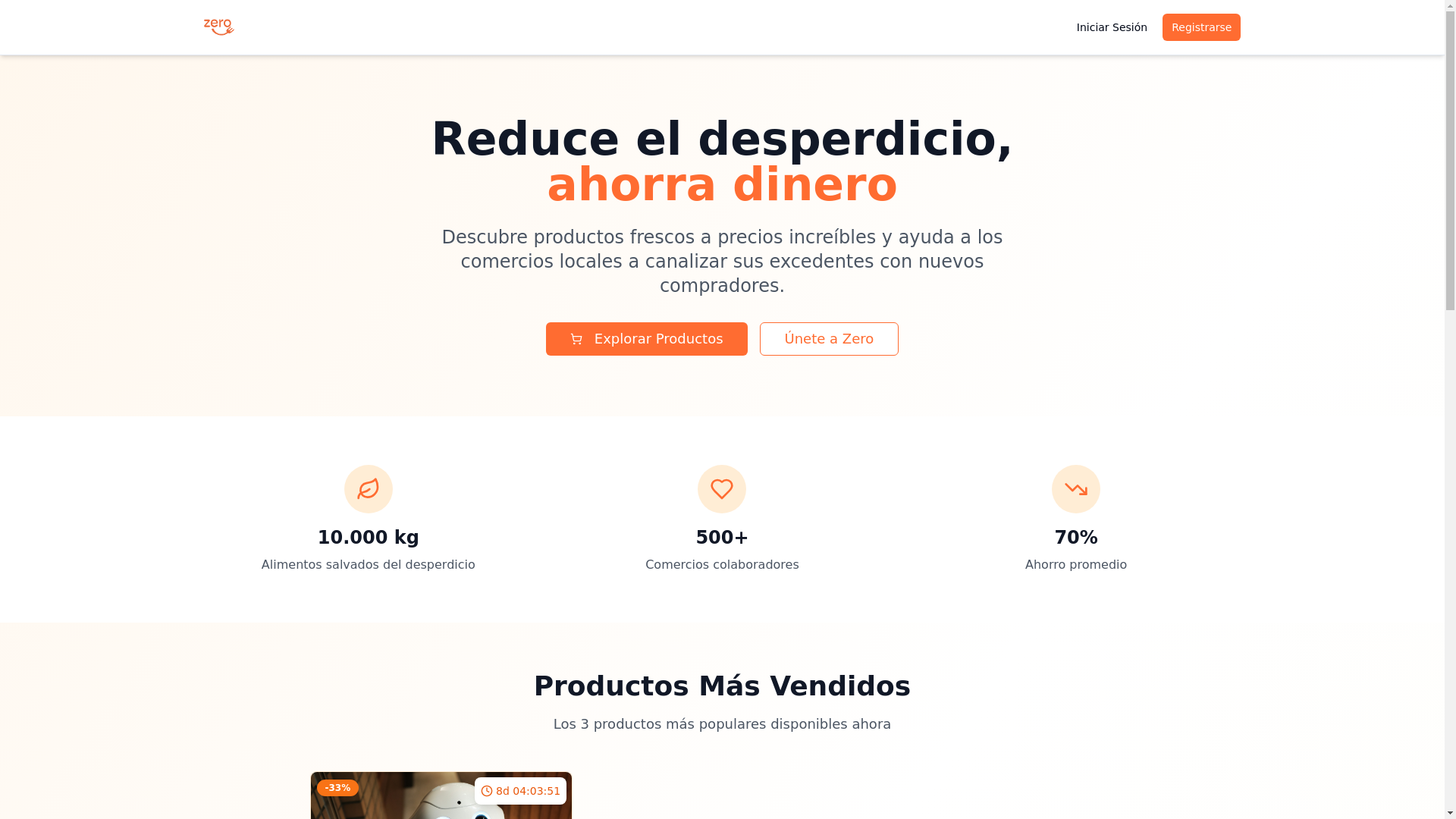 website screenshot of https://zerohambre.com.mx/