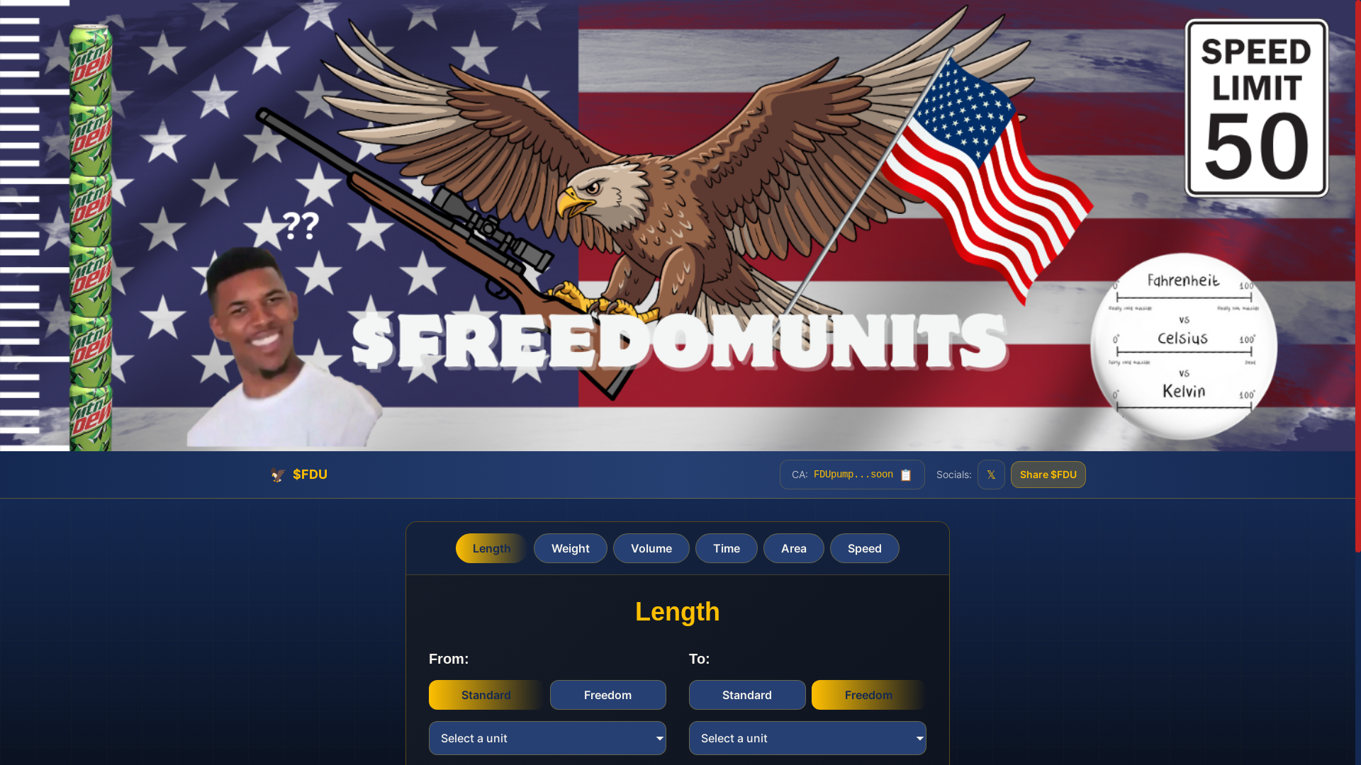 website screenshot of https://freedomunitscoin.com/