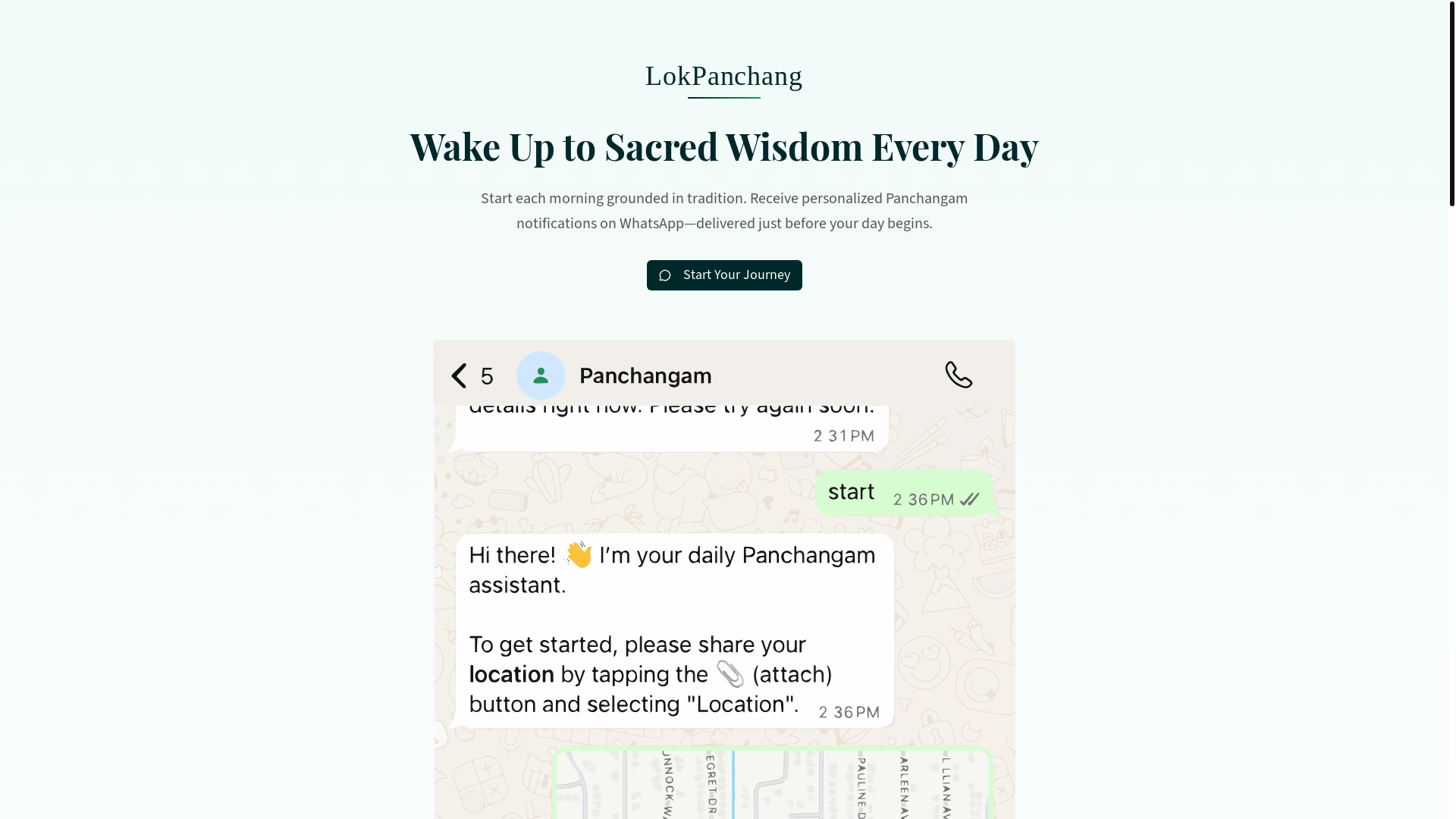 website screenshot of https://lokpanchang.com/