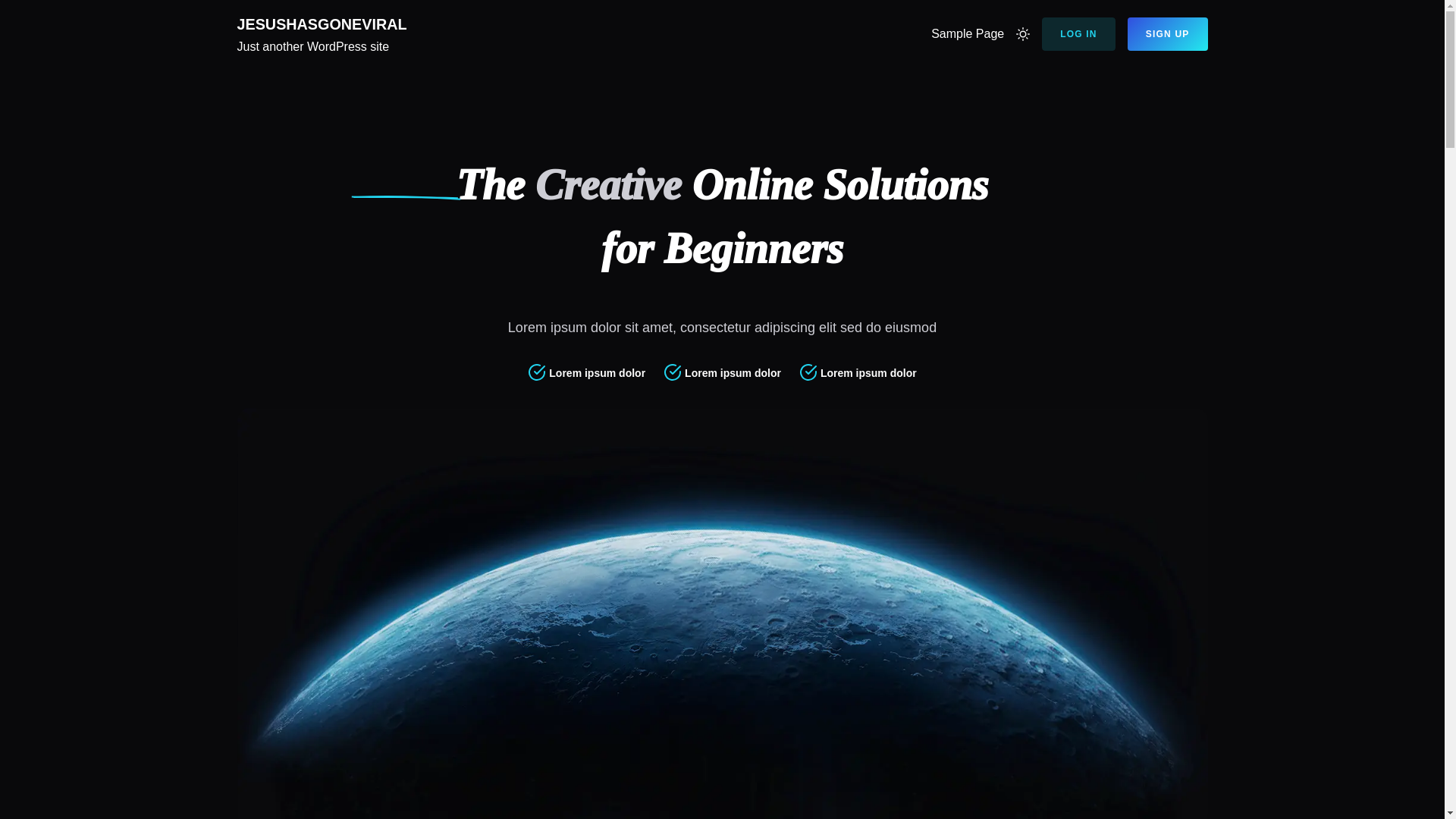 website screenshot of https://jesushasgoneviral.com/