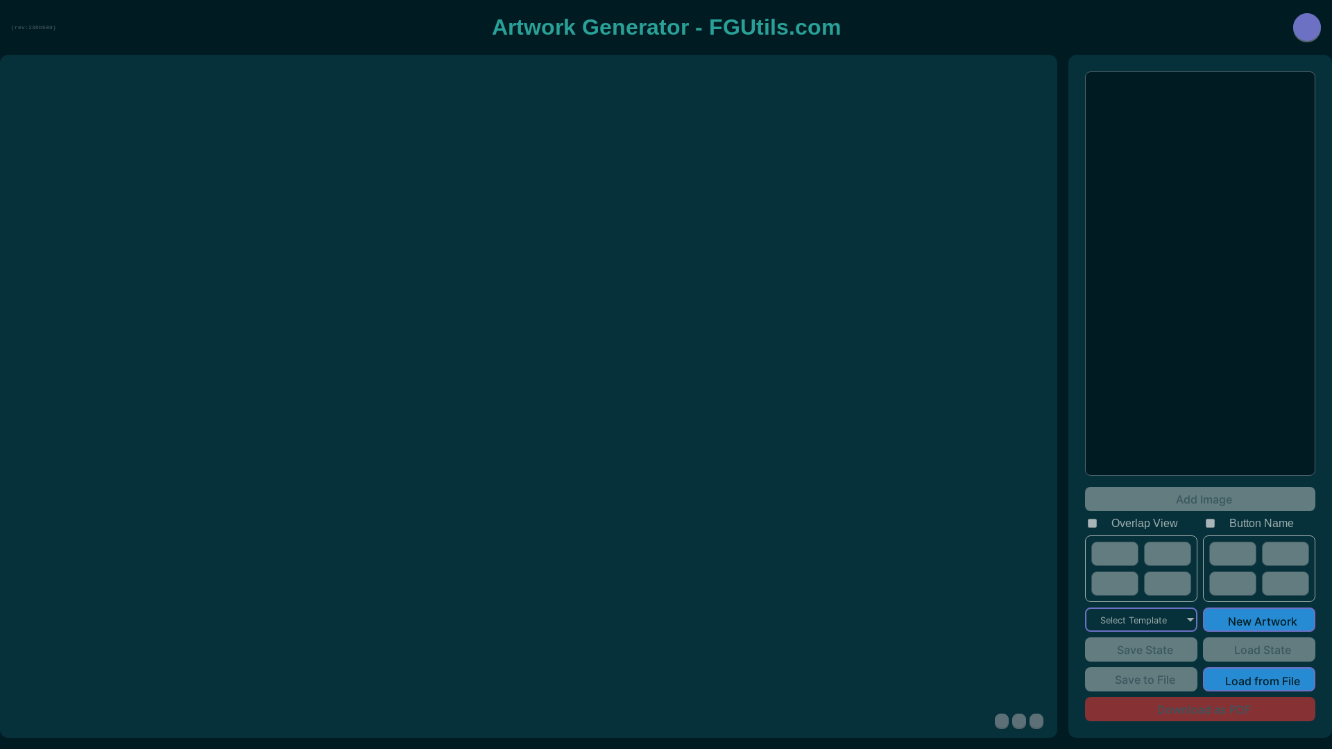 website screenshot of https://fight-stick-artwork-generator.pages.dev/