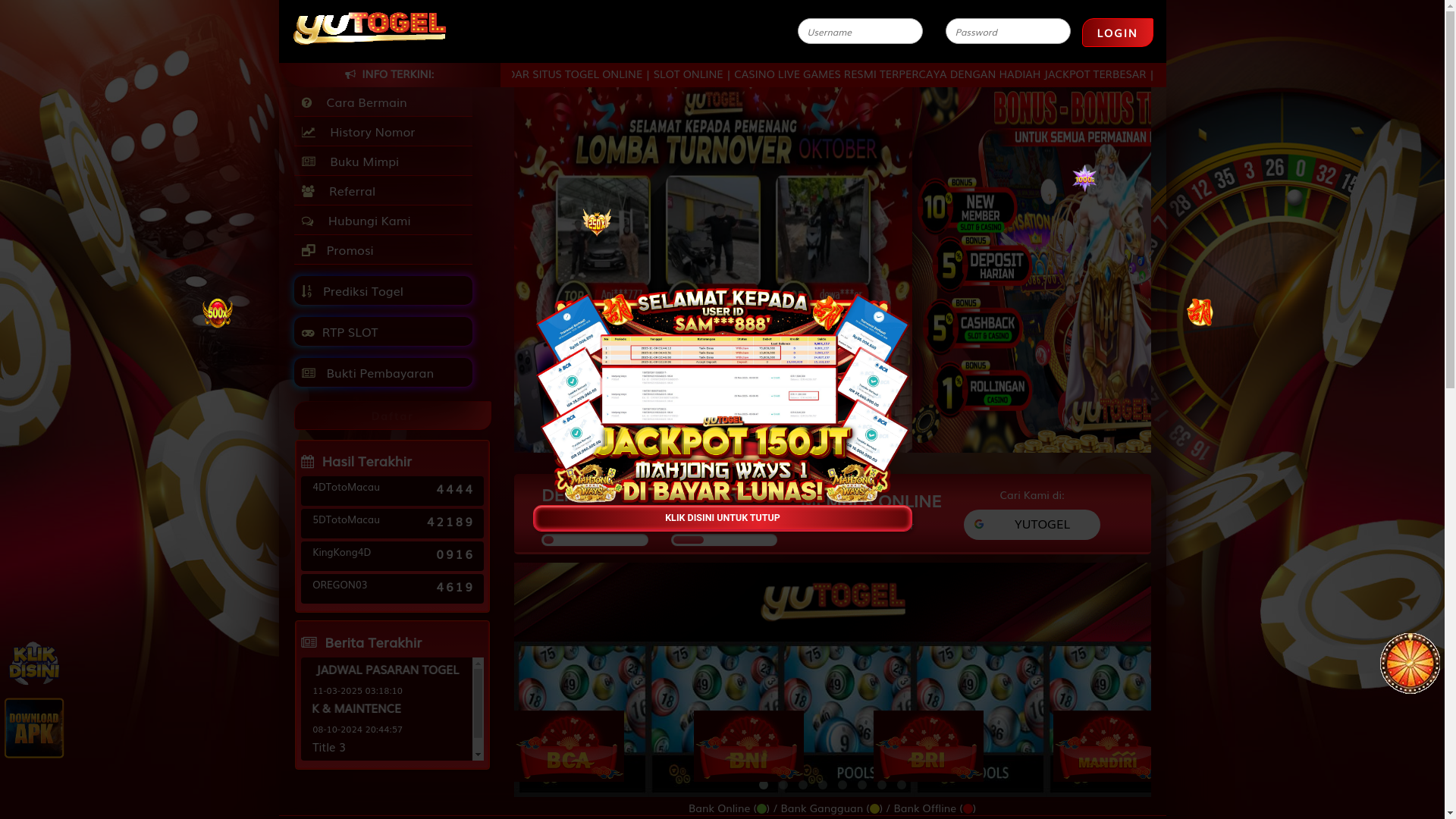 website screenshot of https://yugersang.com/