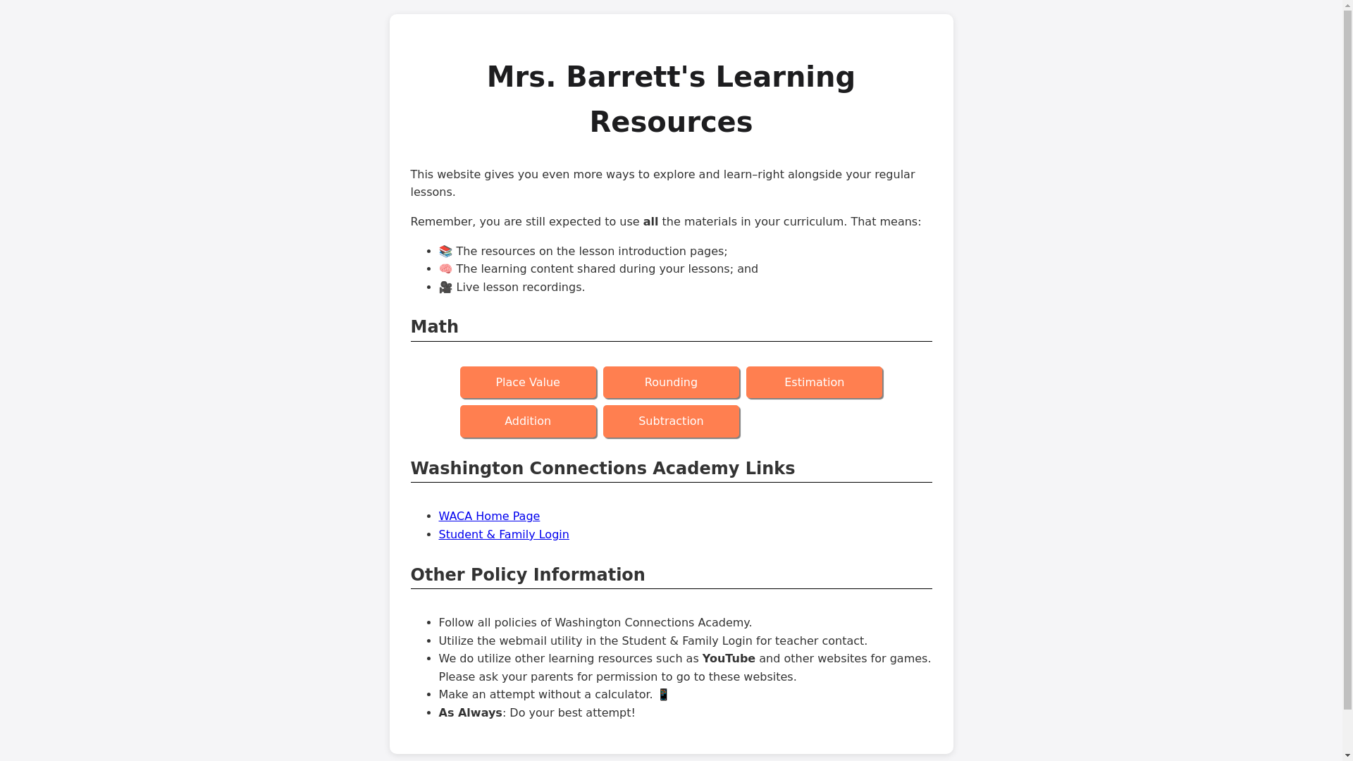 website screenshot of https://mrsbarrett.xyz/