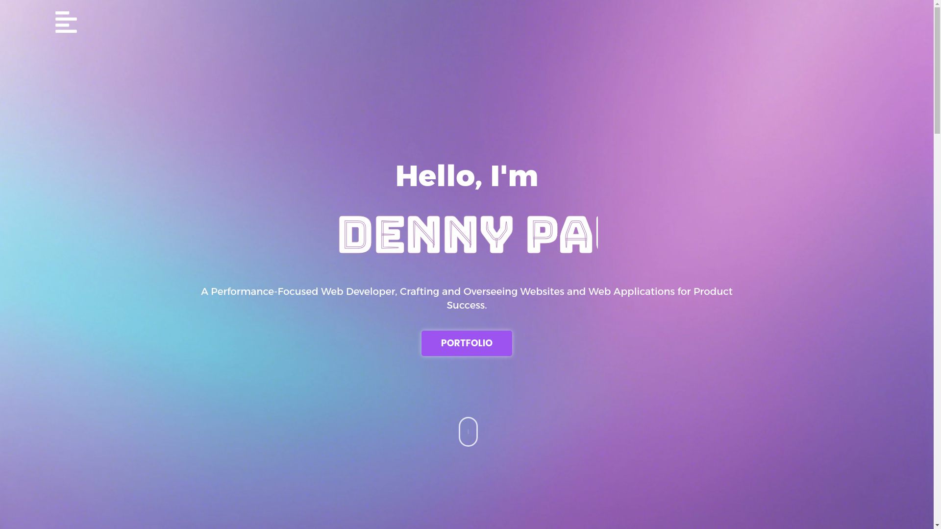 website screenshot of https://pauldenny.in/