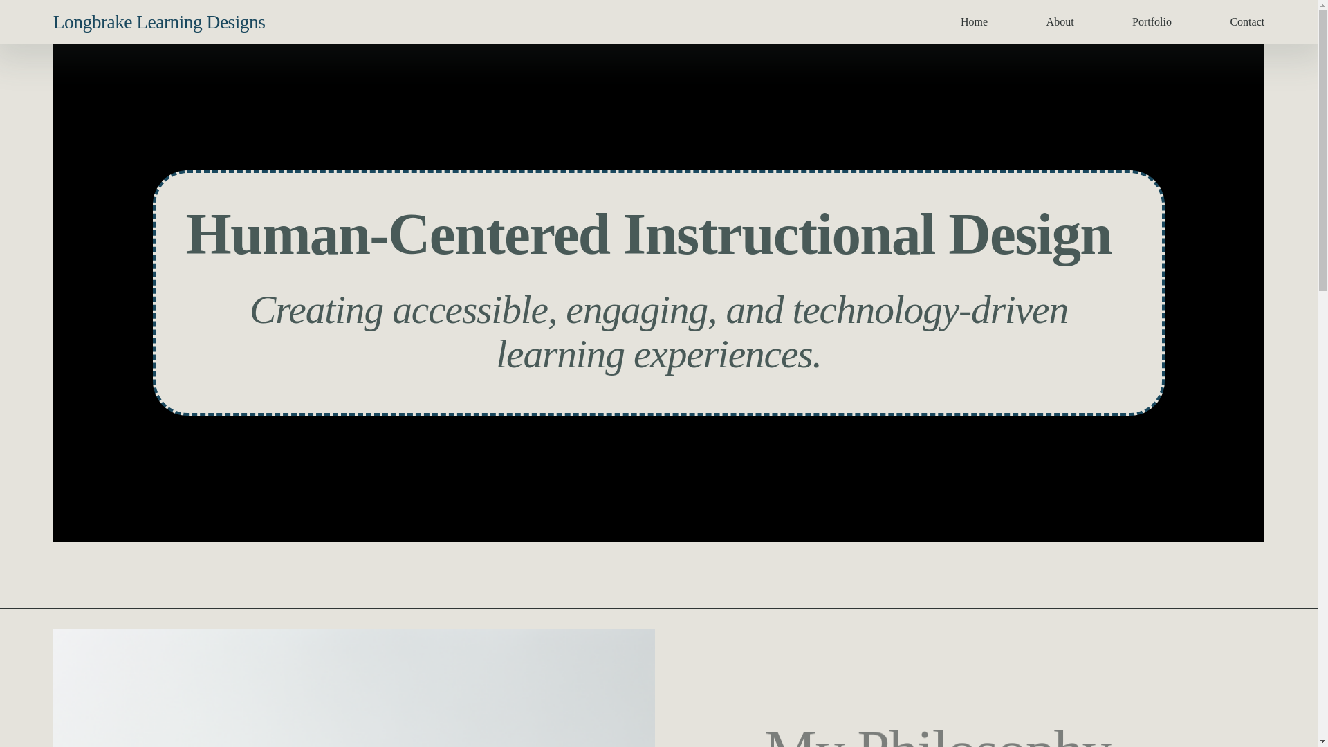 website screenshot of https://longbrakelearningdesigns.com/