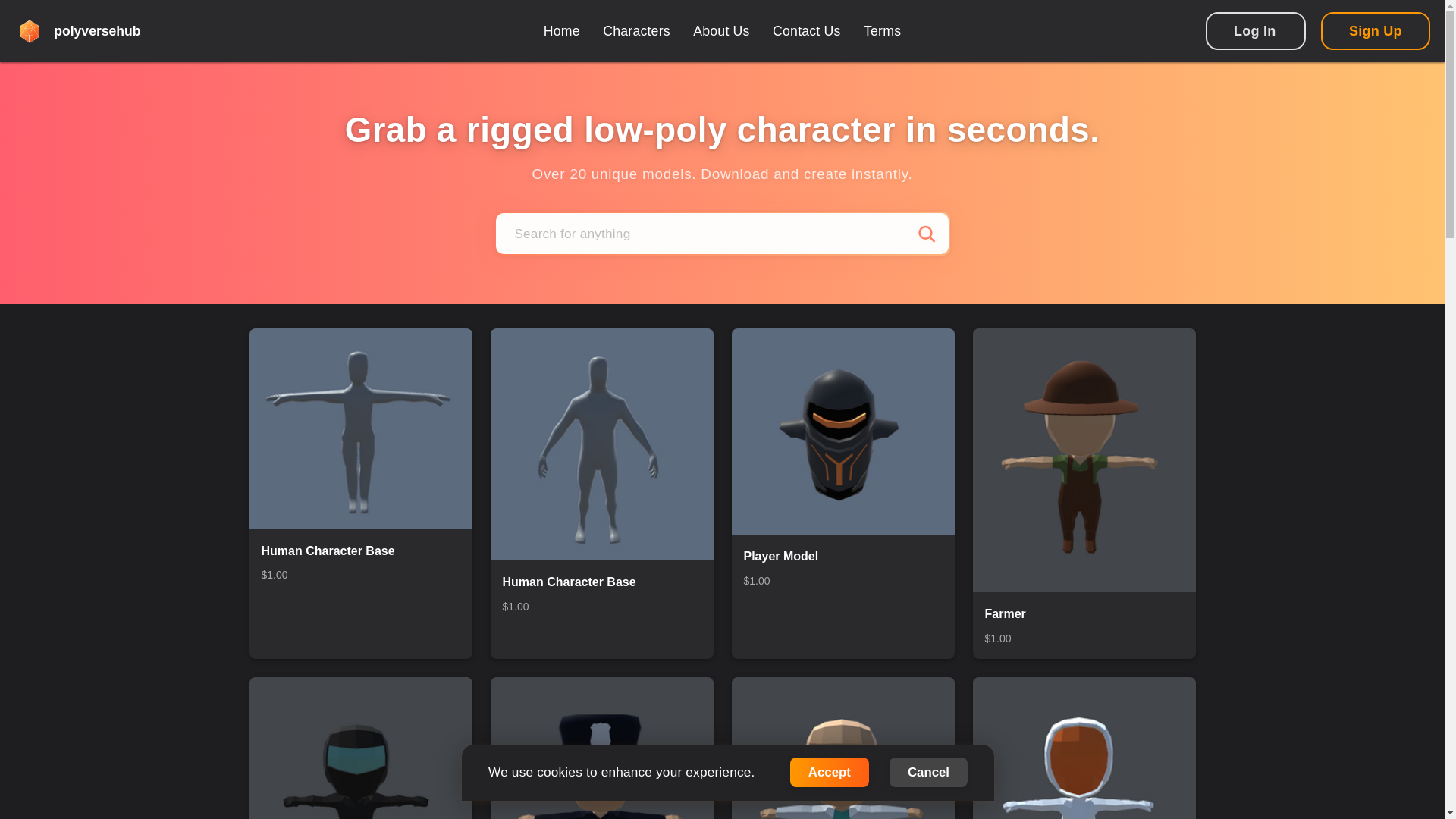 website screenshot of https://polyversehub.pages.dev/