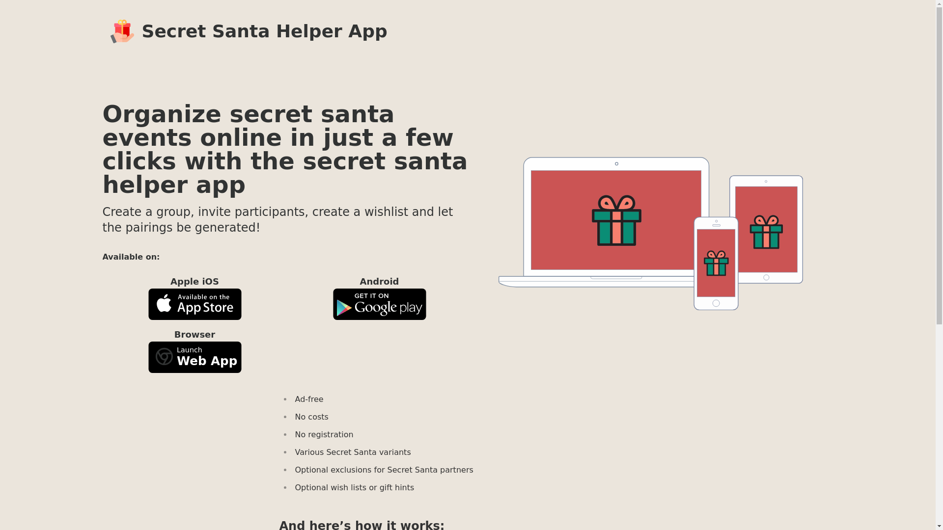 website screenshot of https://wichteln-hp.pages.dev/