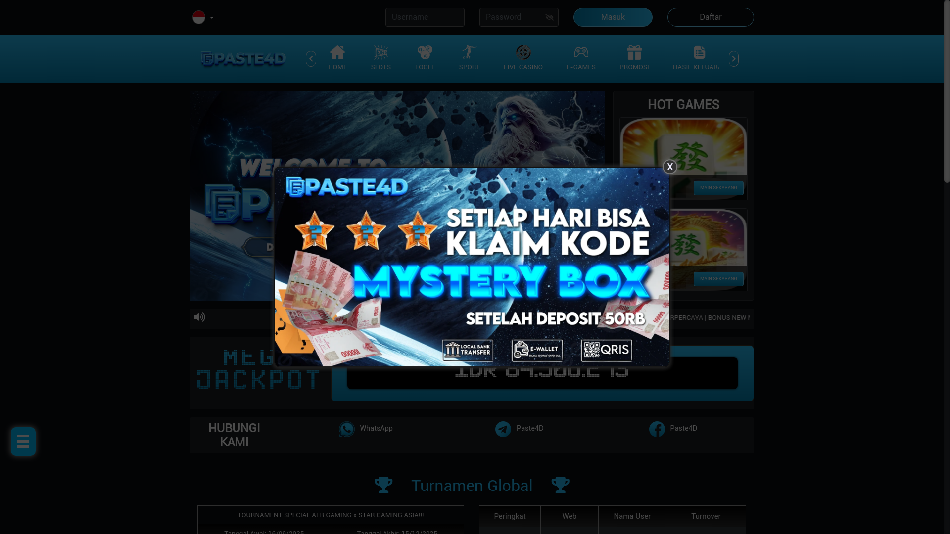 website screenshot of https://pastemakmur.mom/