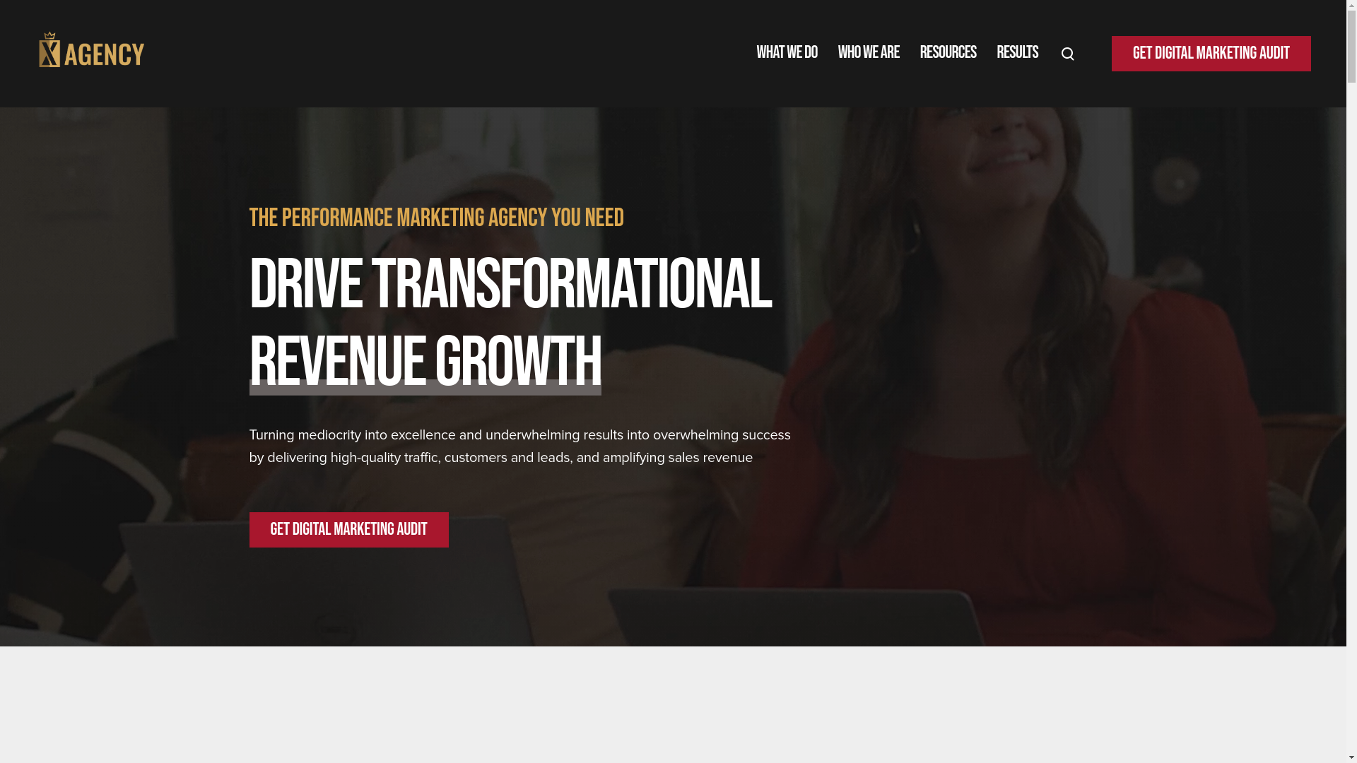 website screenshot of https://explorexagency.com/