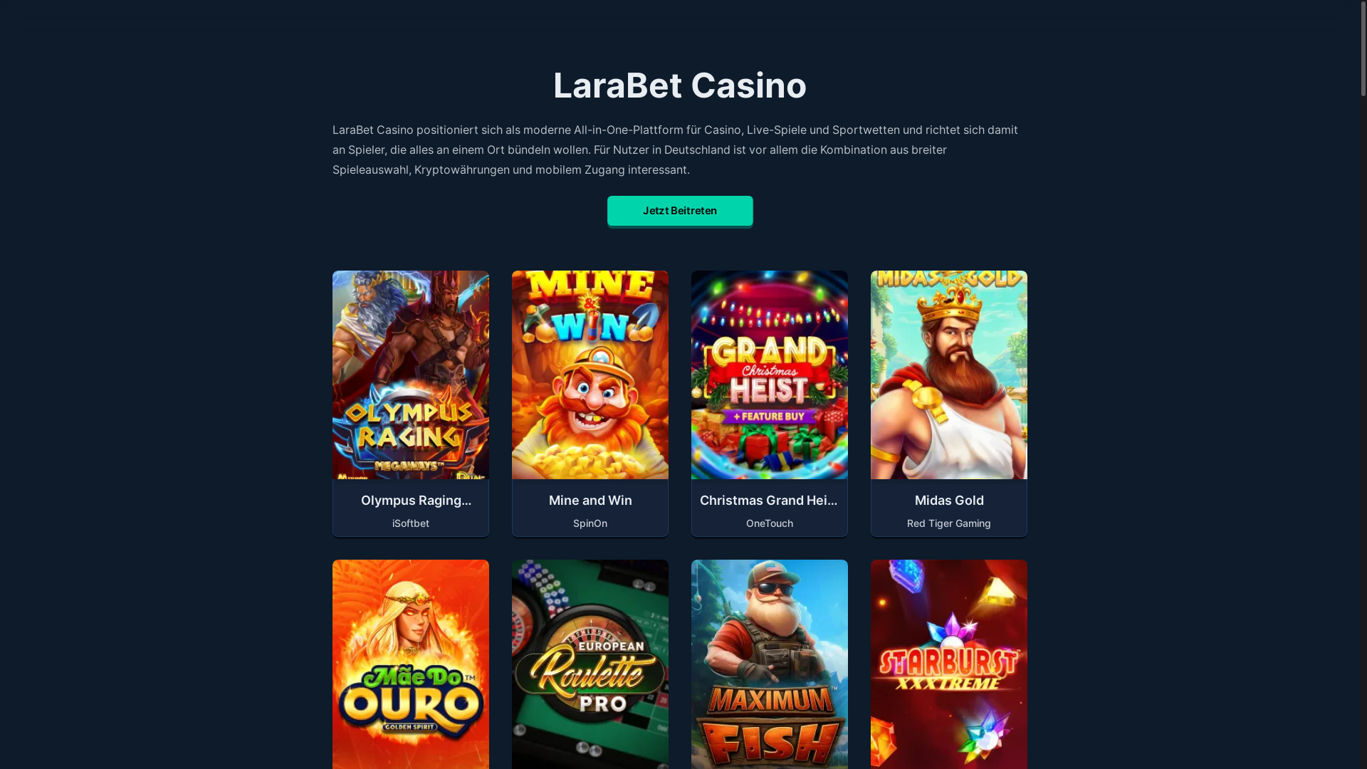 website screenshot of https://larabetcas-de.pages.dev/