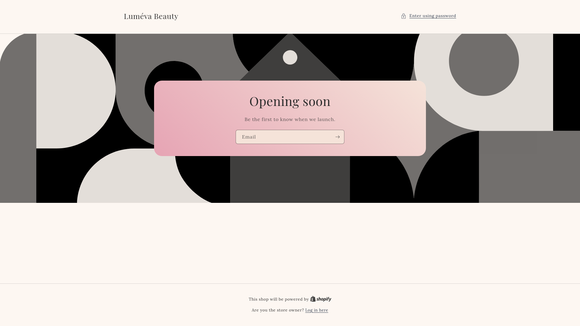 website screenshot of https://lumevacosmetics.store/
