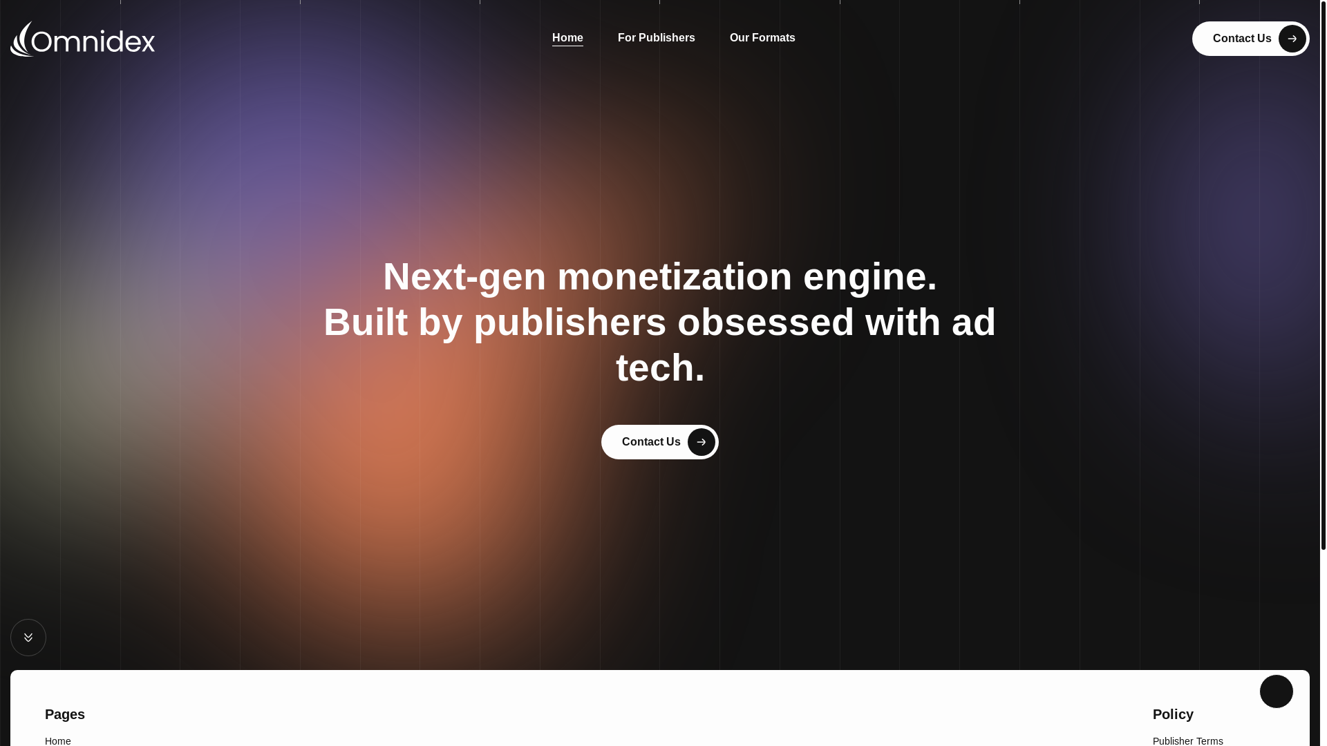 website screenshot of https://omni-dex.io/
