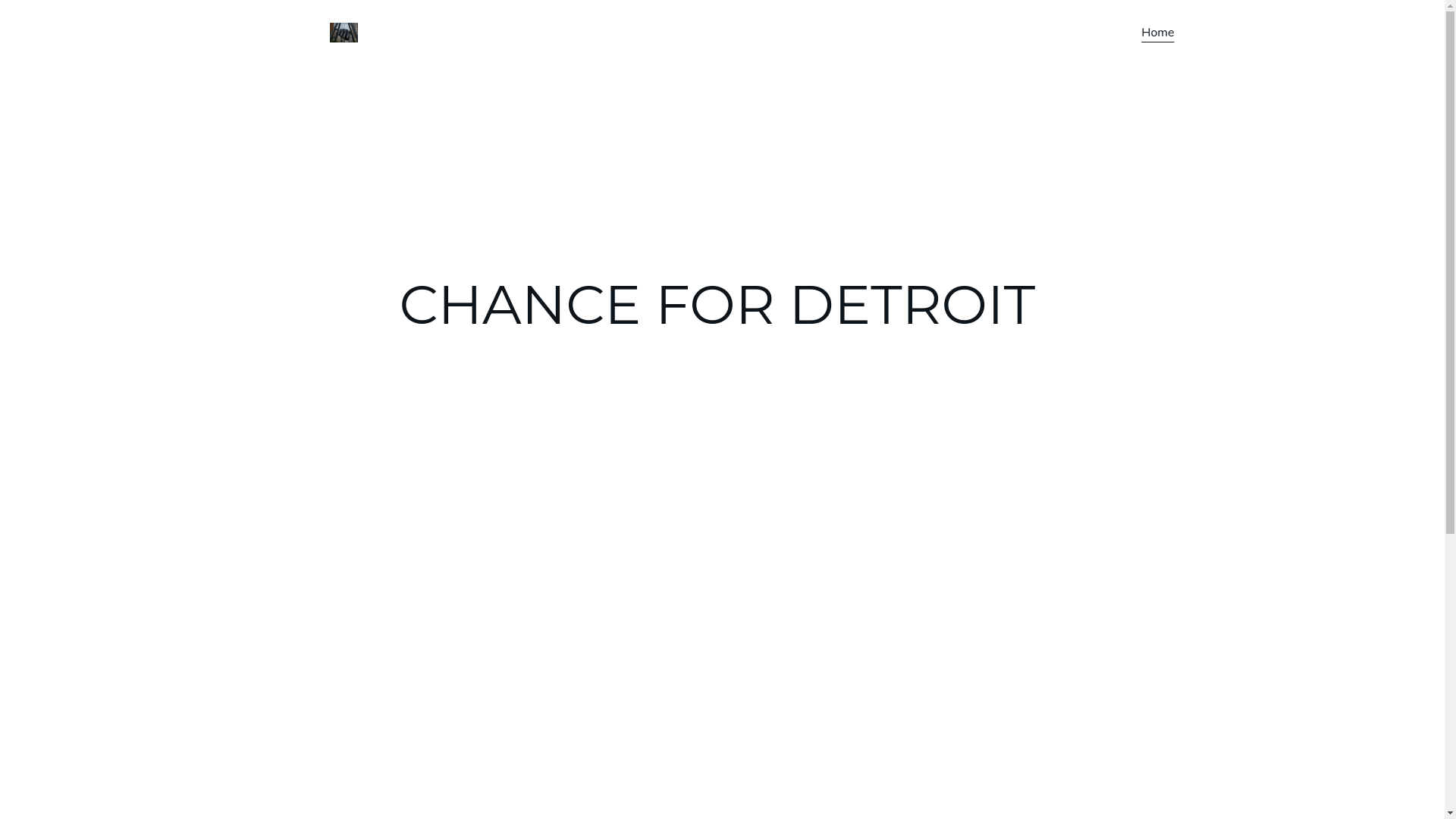 website screenshot of https://chancefordetroit.org/