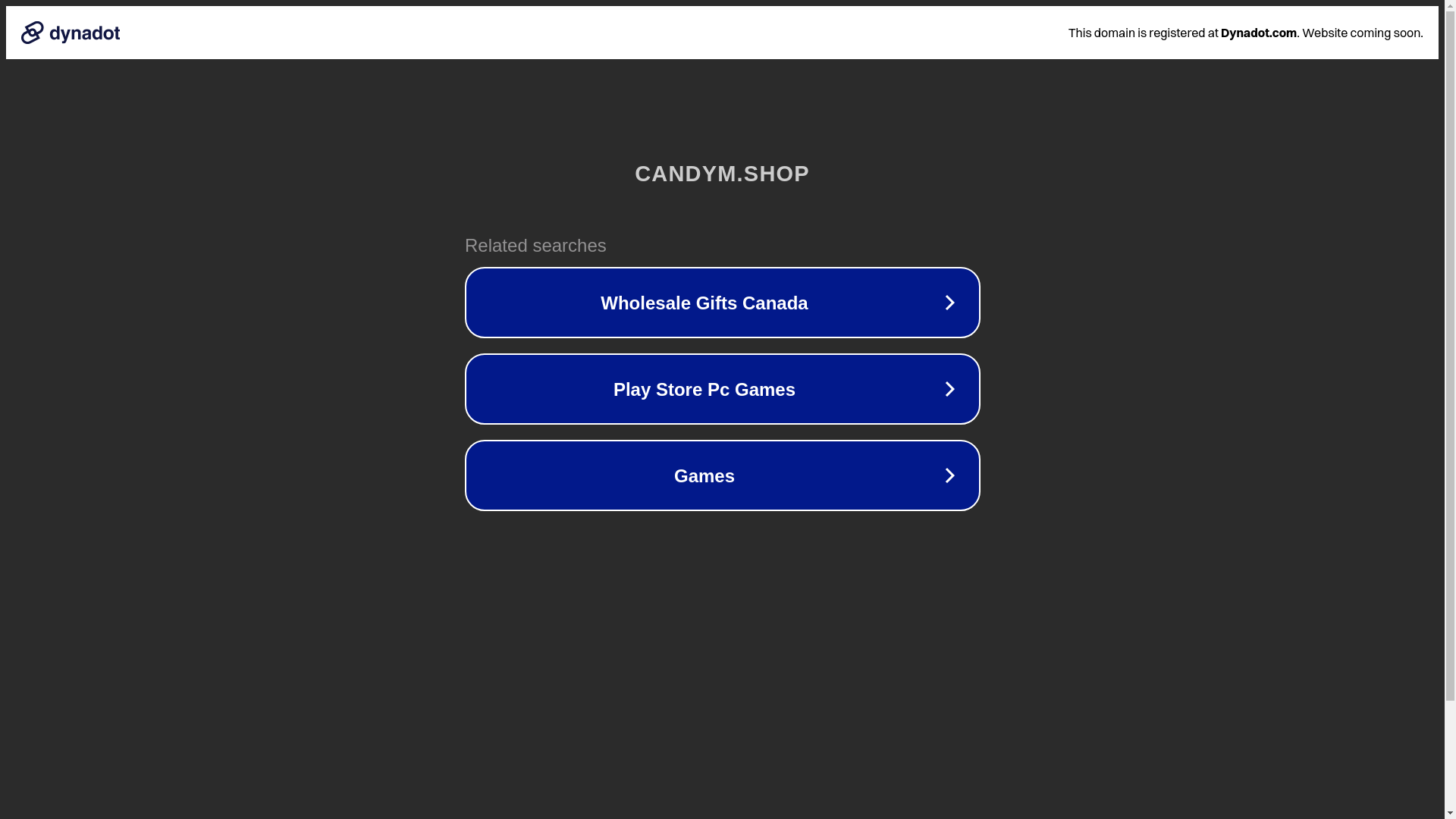website screenshot of https://candym.shop/
