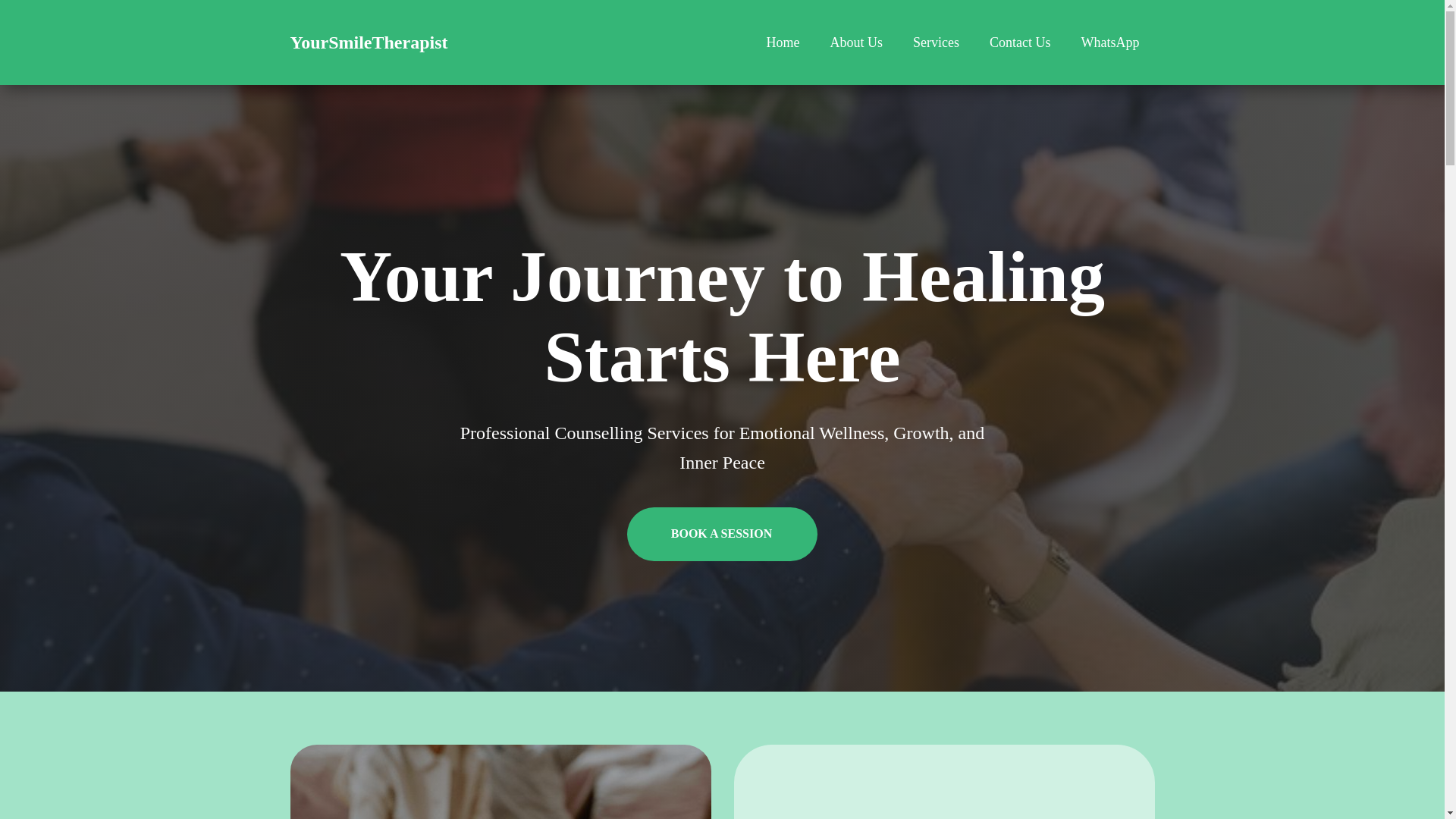 website screenshot of https://yoursmiletherapist.co.za/