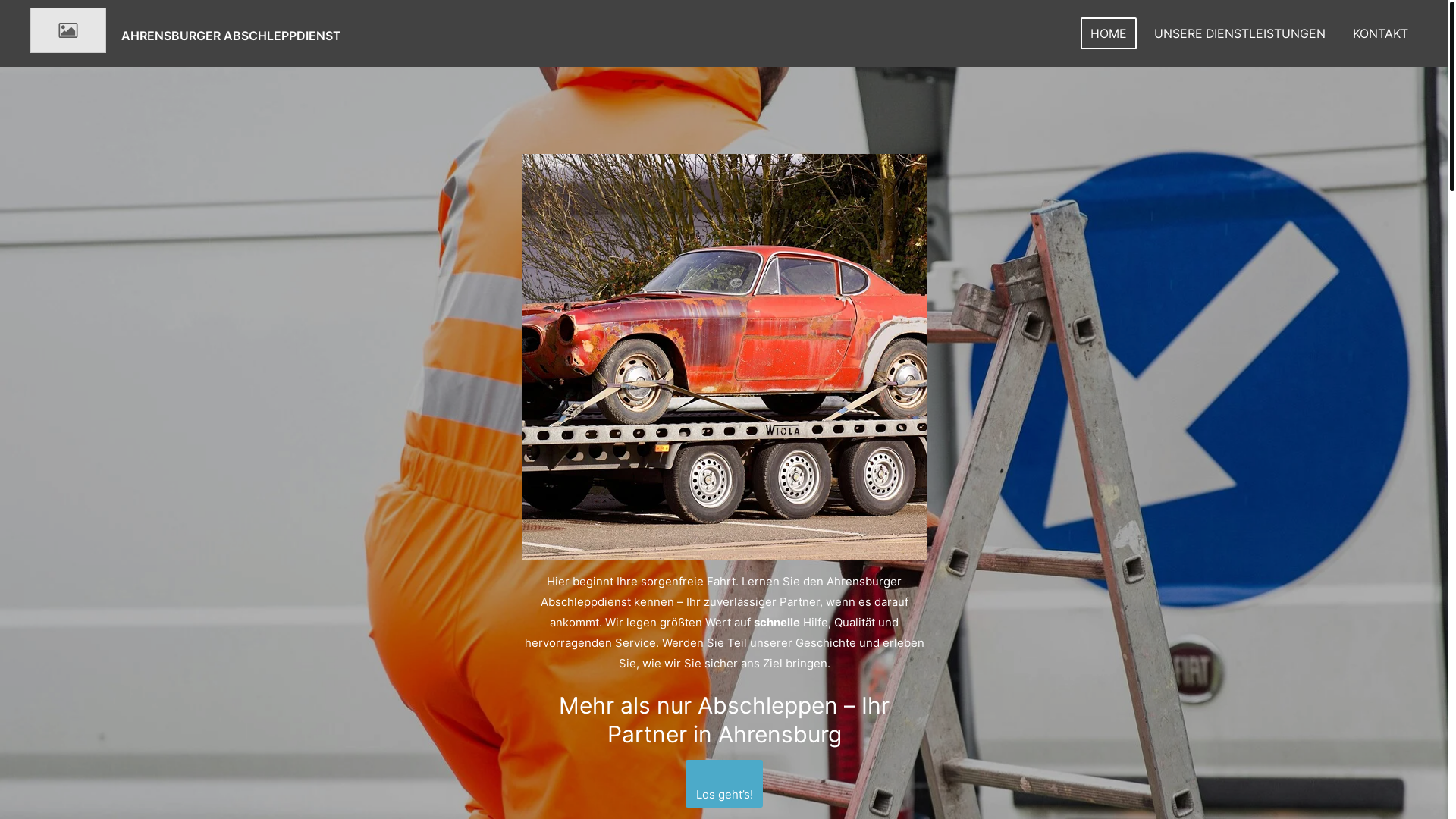 website screenshot of https://ahrensburgerabschleppdienst.de/