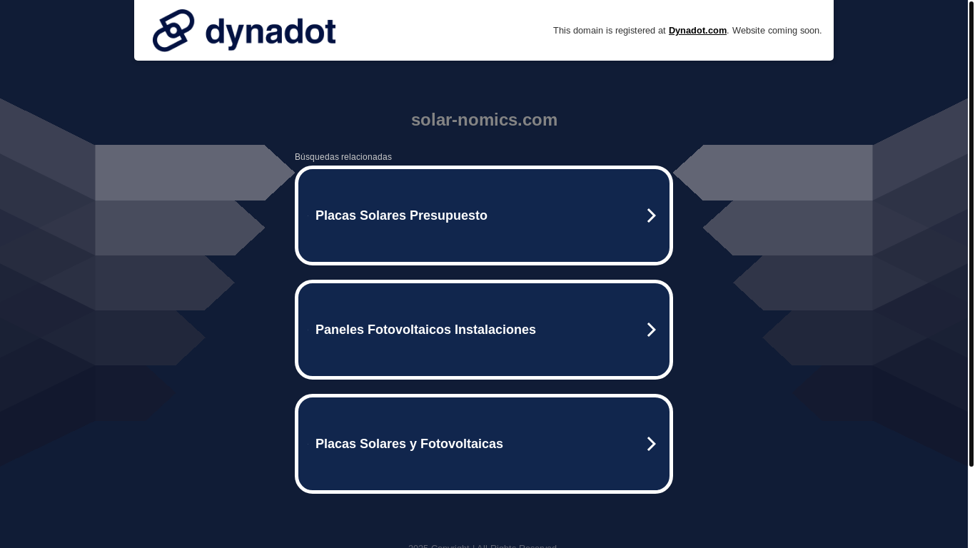 website screenshot of https://solar-nomics.com/
