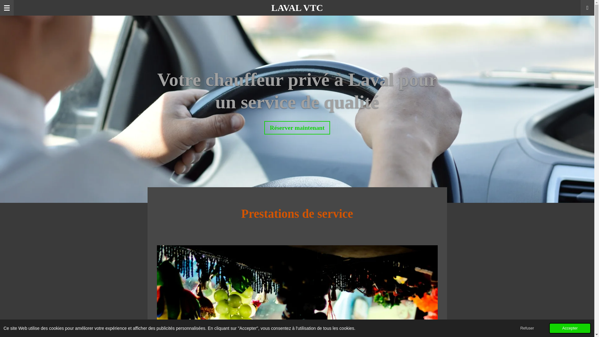 website screenshot of https://vtc-laval-mayenne.fr/