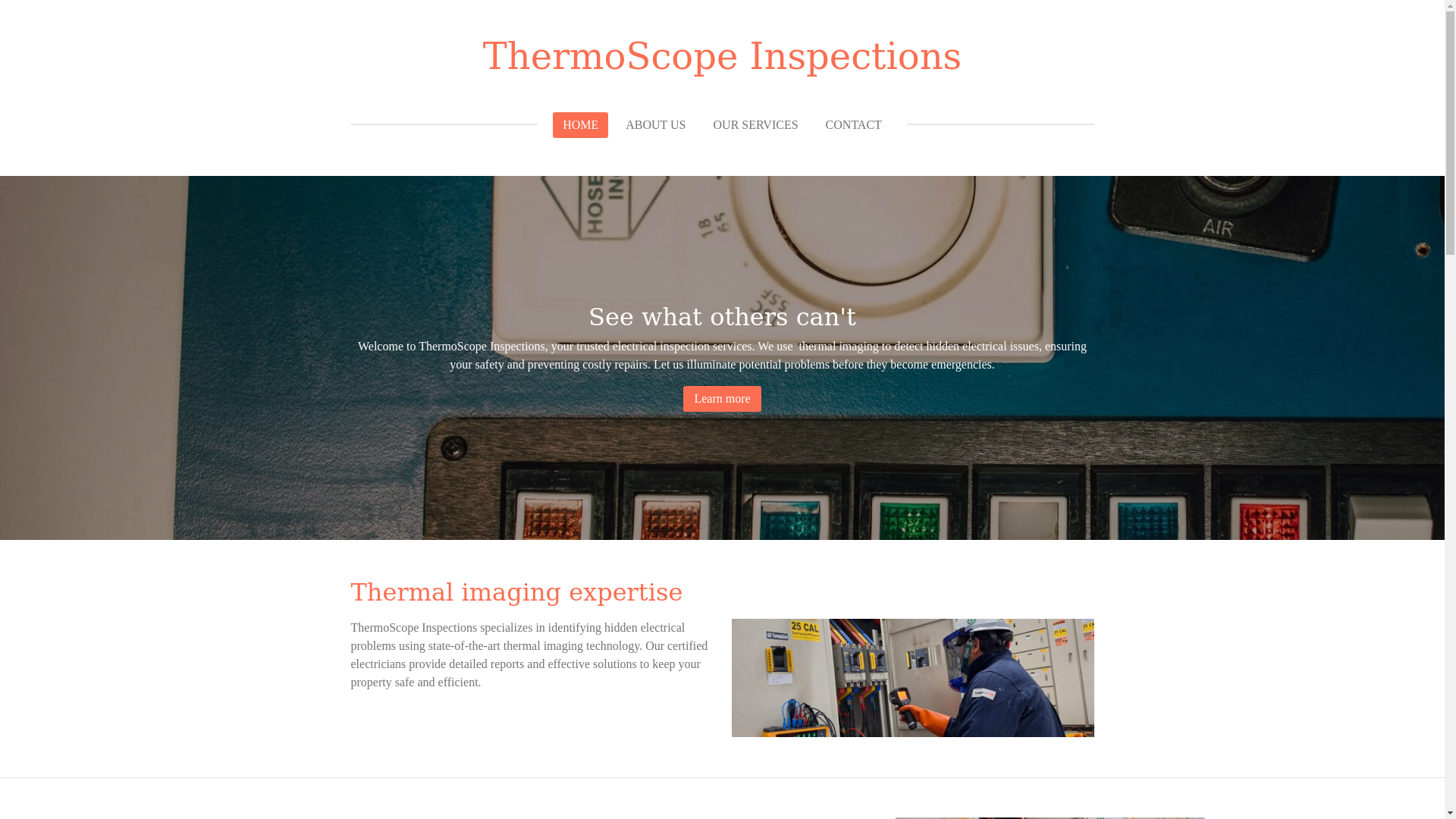 website screenshot of https://thermoscopeinspections.com/