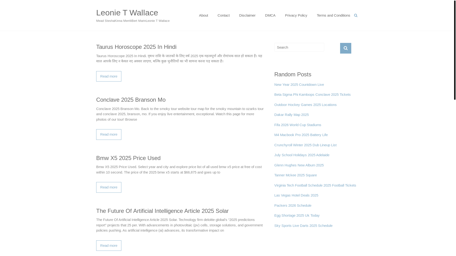 website screenshot of https://leonietwallace.pages.dev/