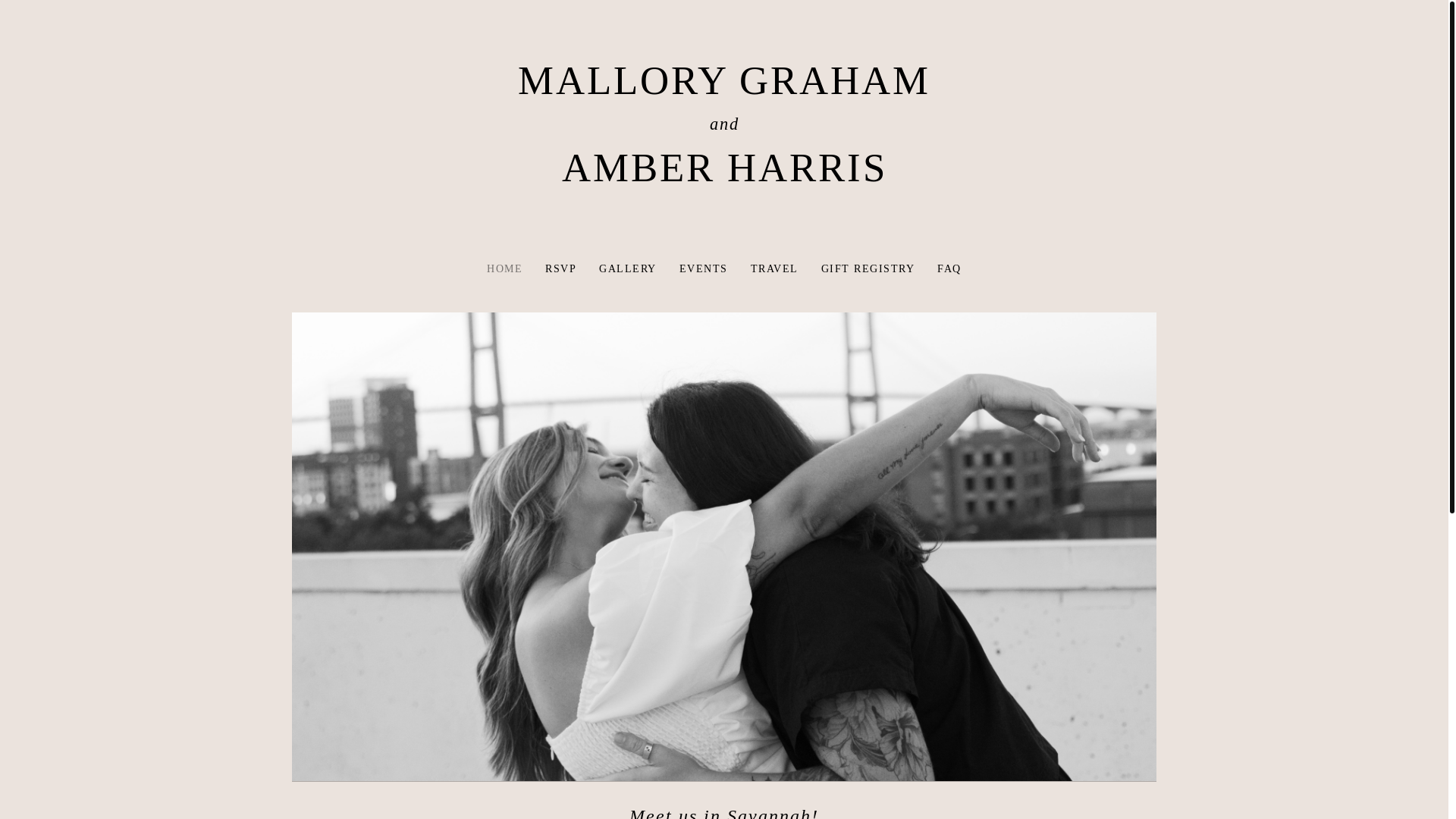 website screenshot of https://malloryandamber.com/
