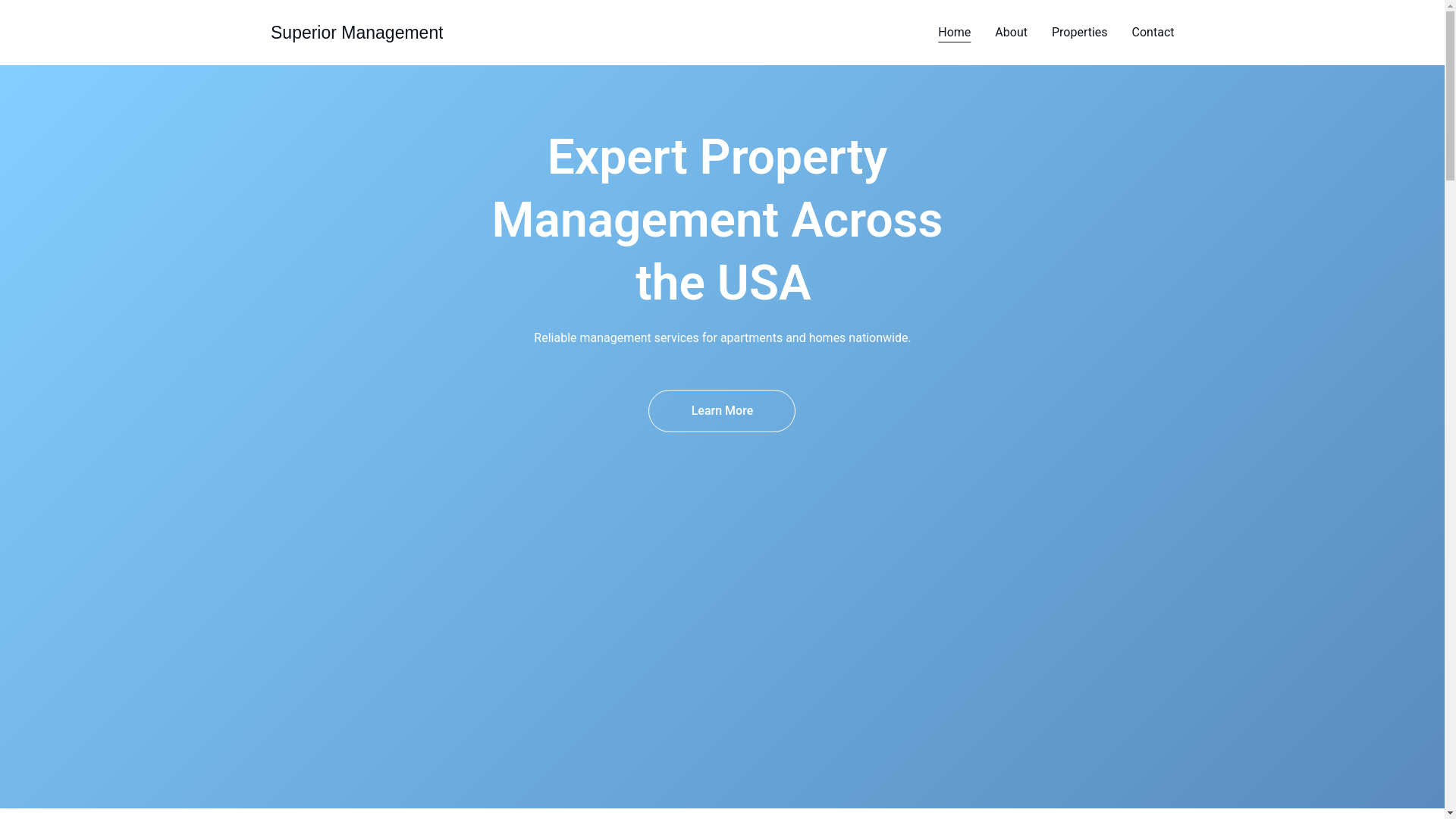 website screenshot of https://superiormanagement.pro/