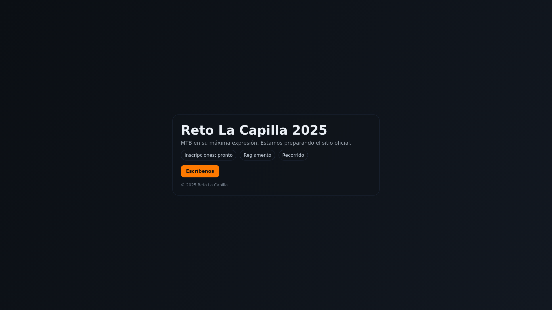 website screenshot of https://granretolacapilla.com/