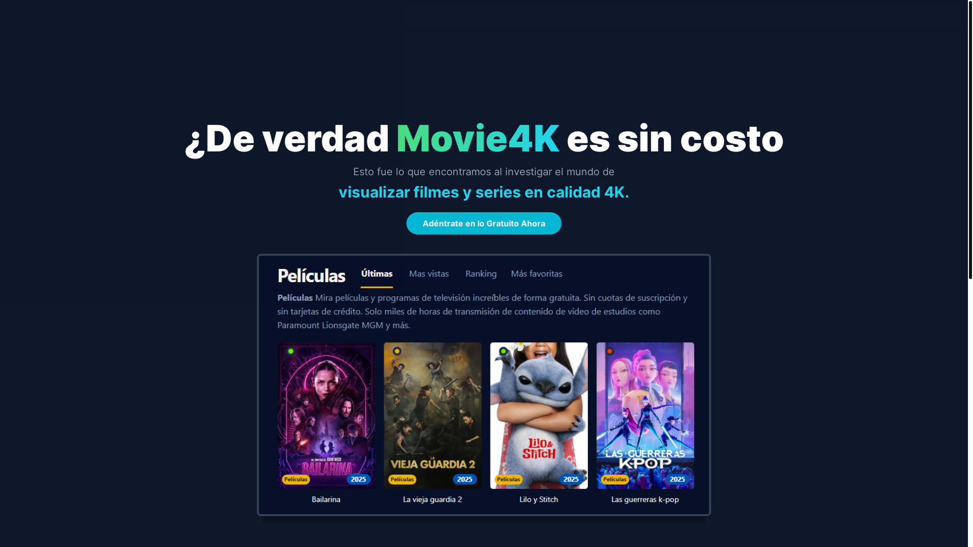 website screenshot of https://movie4k-v2wf.pages.dev/