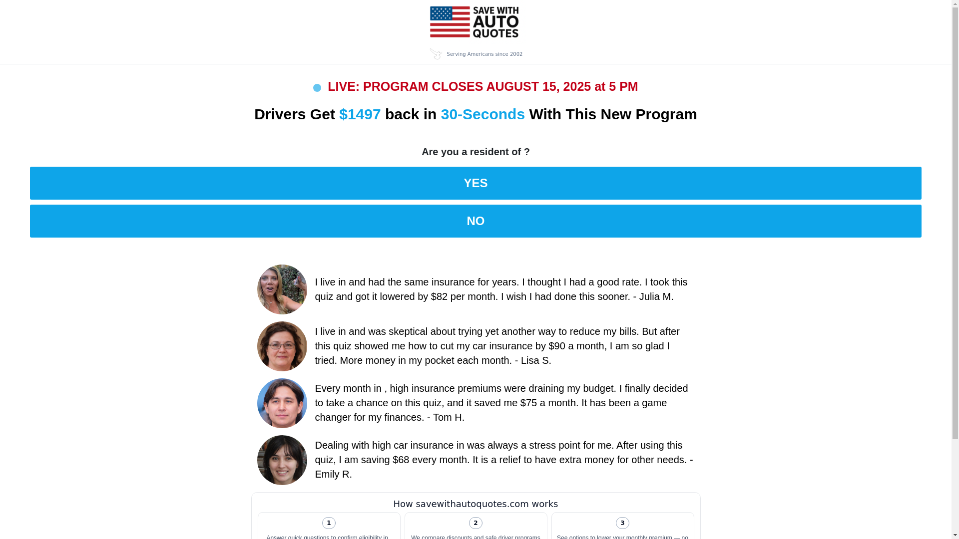 website screenshot of https://savewithautoquotes.com/