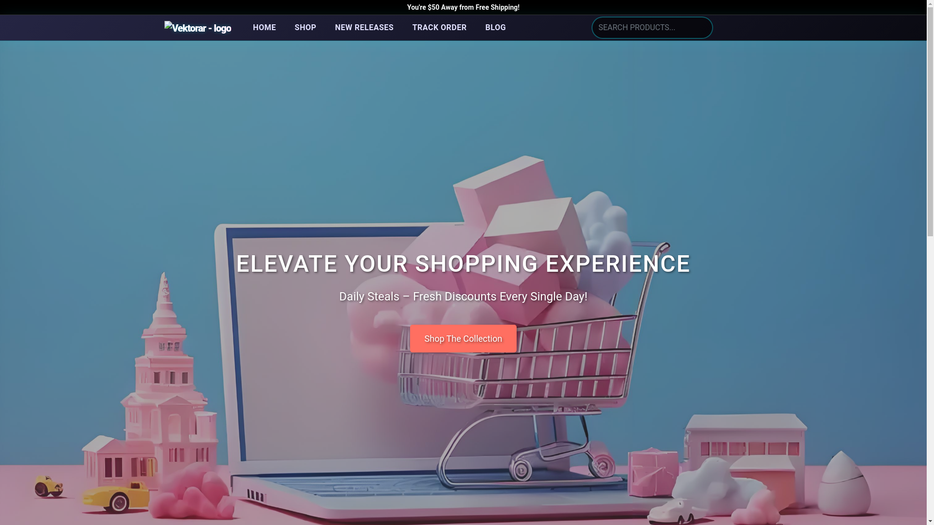 website screenshot of https://vektorarms.shop/