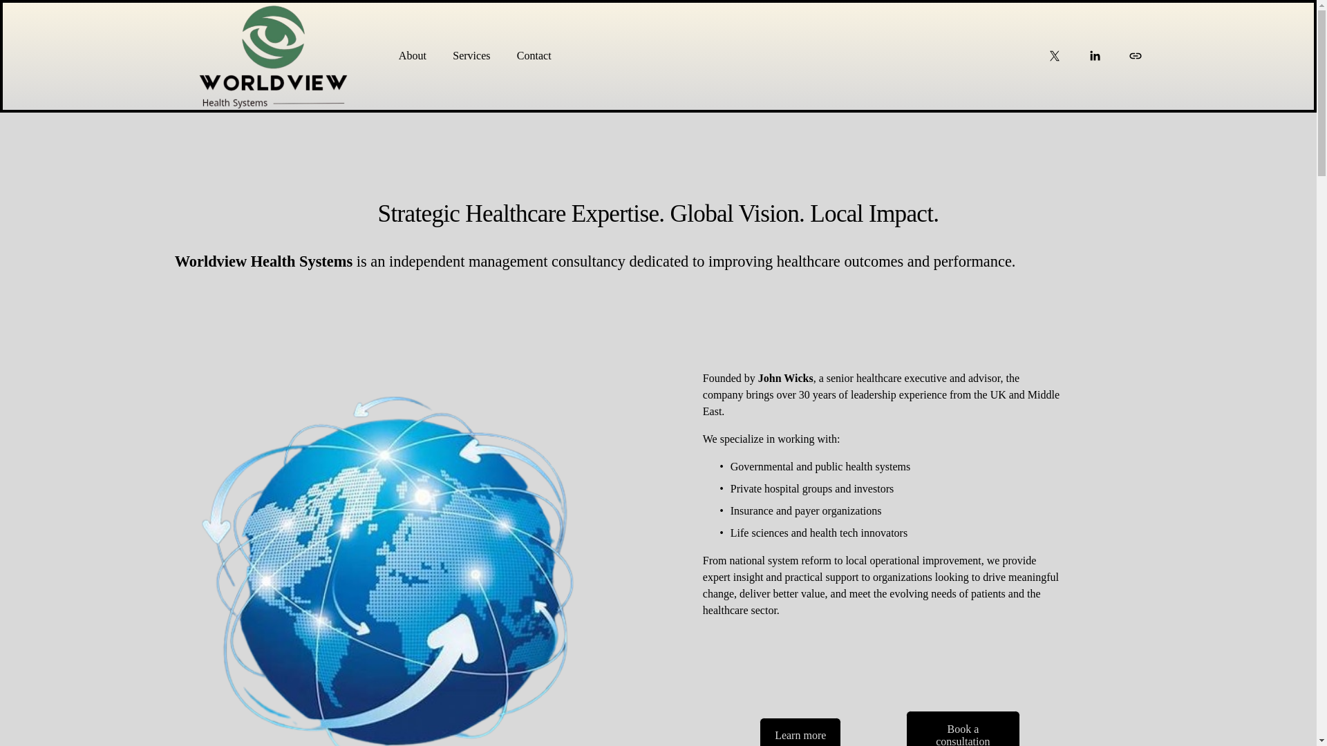 website screenshot of https://worldviewhealthsystems.com/
