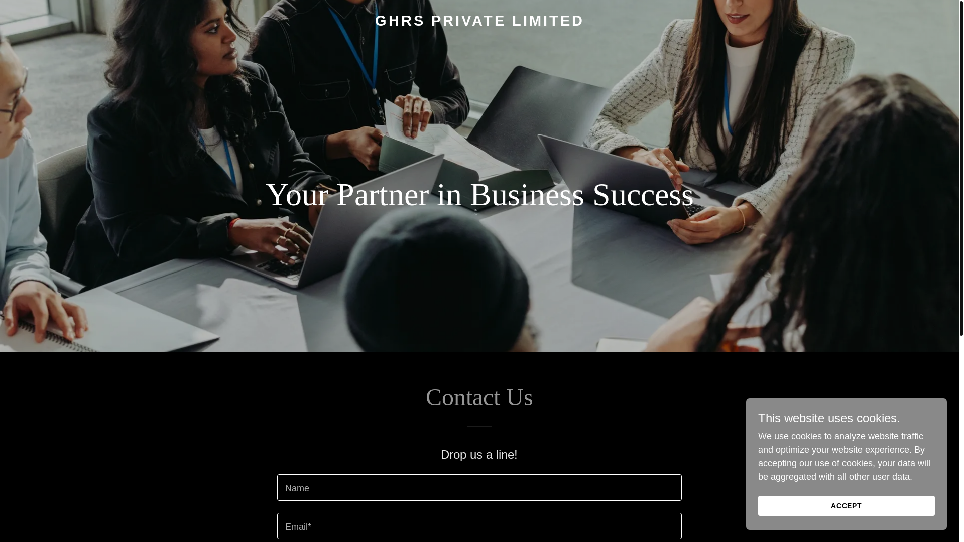 website screenshot of https://ghrsprivatelimited.com/