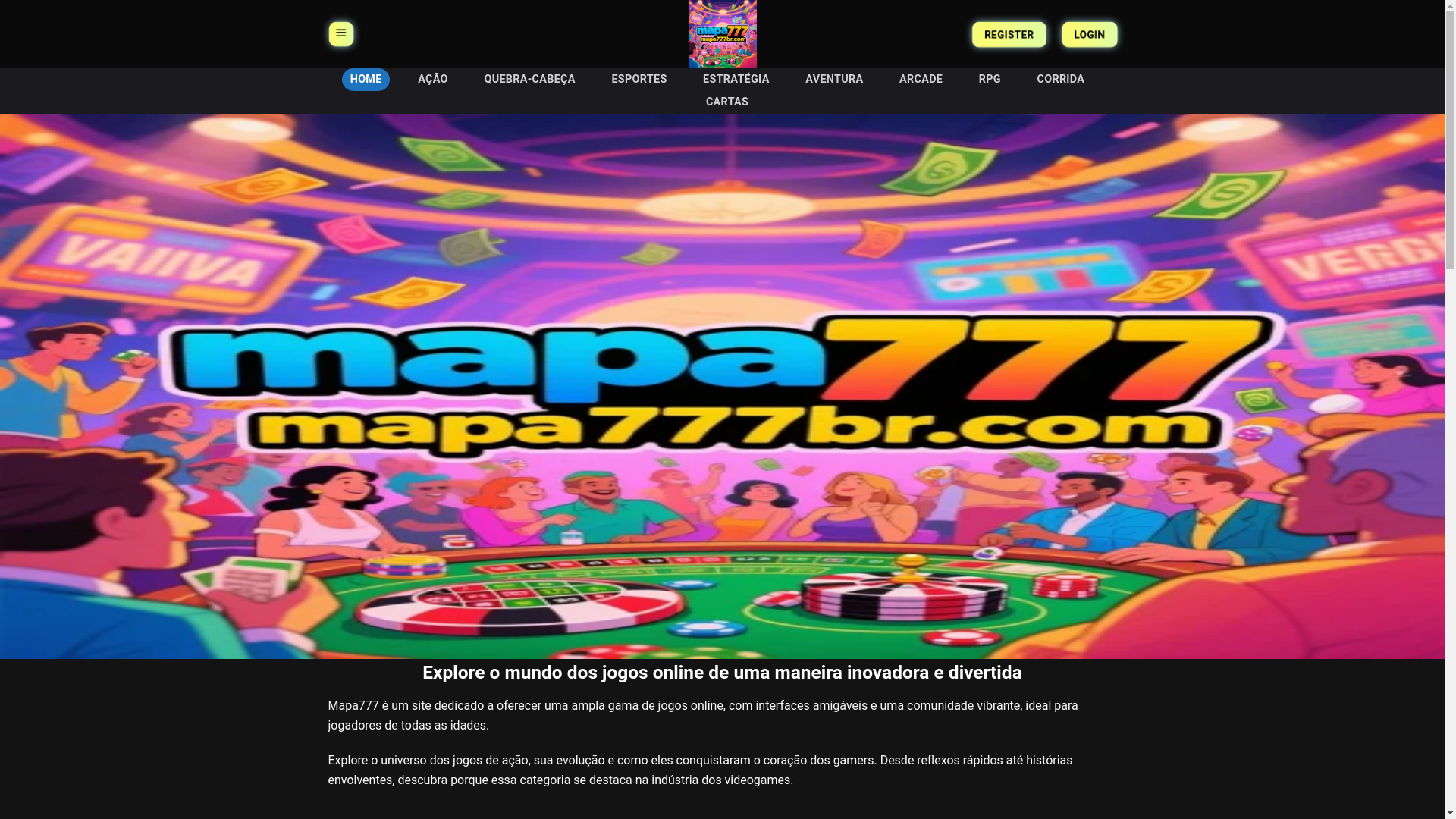 website screenshot of https://mapa777br.com/
