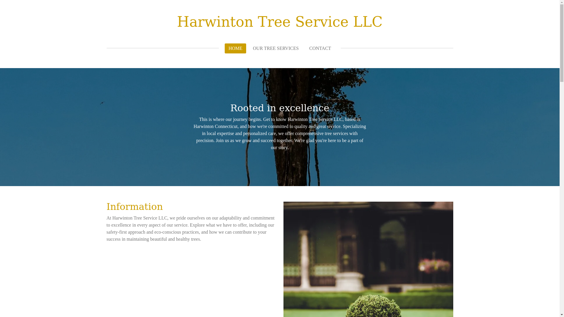 website screenshot of https://harwintontreeservicellc.com/