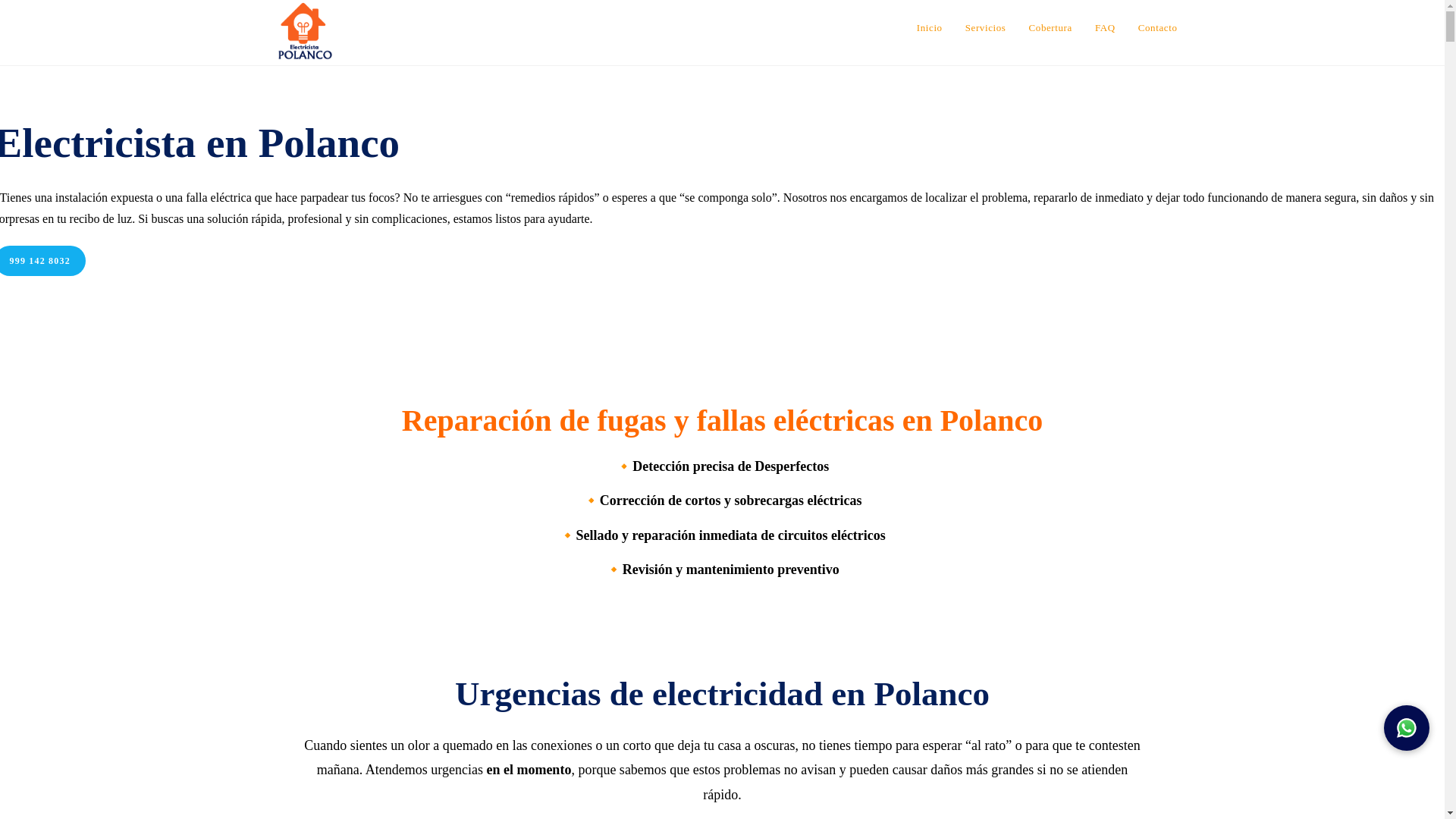 website screenshot of https://electricistapolanco.com/