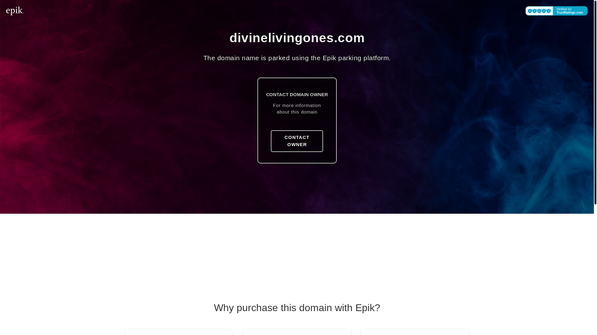 website screenshot of https://divinelivingones.com/