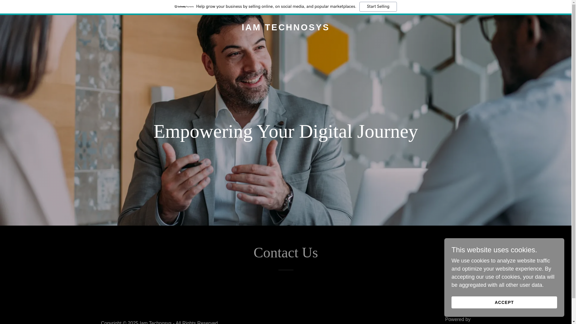 website screenshot of https://iamtechnosys.com/