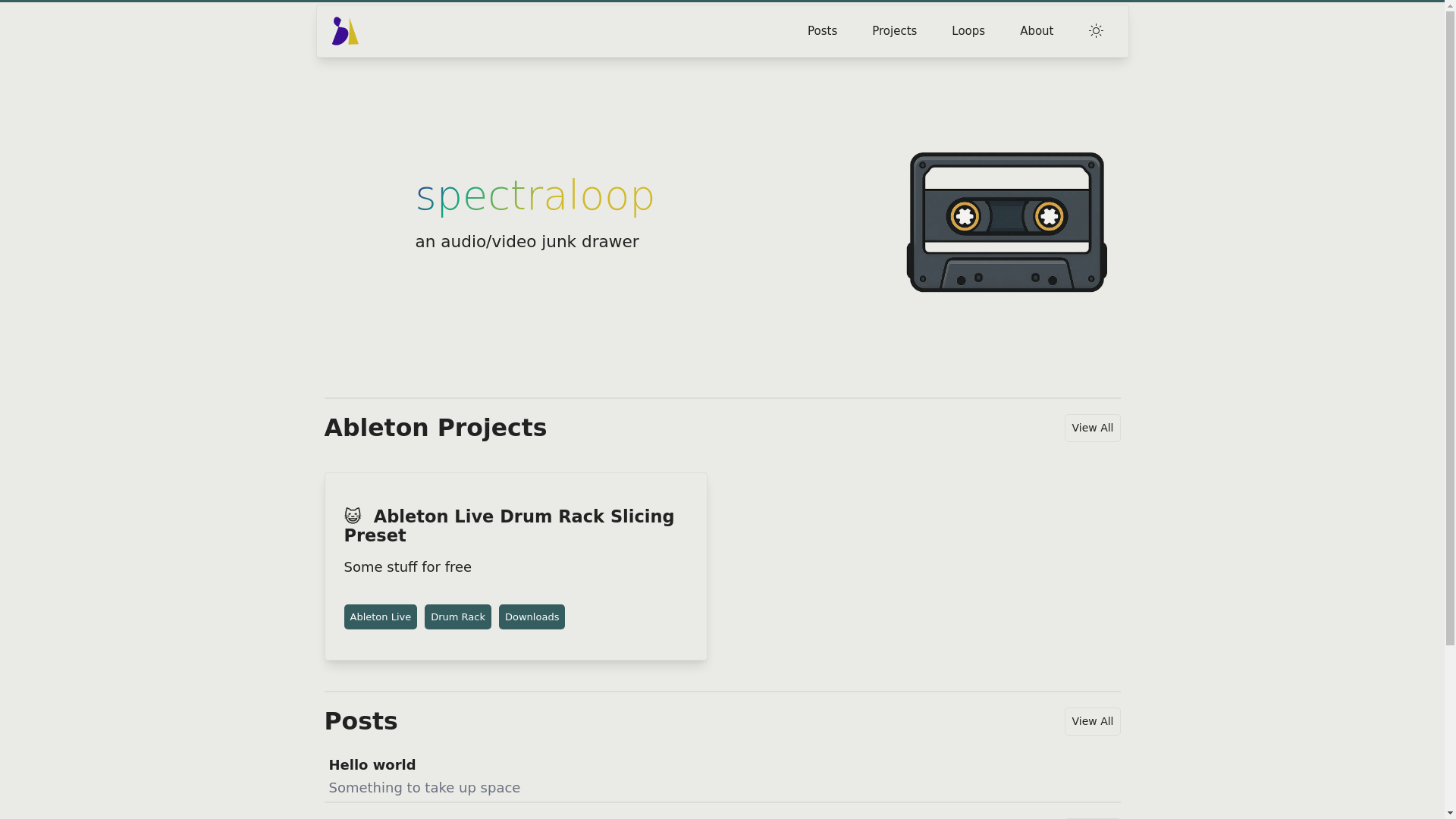 website screenshot of https://spectraloop.pages.dev/