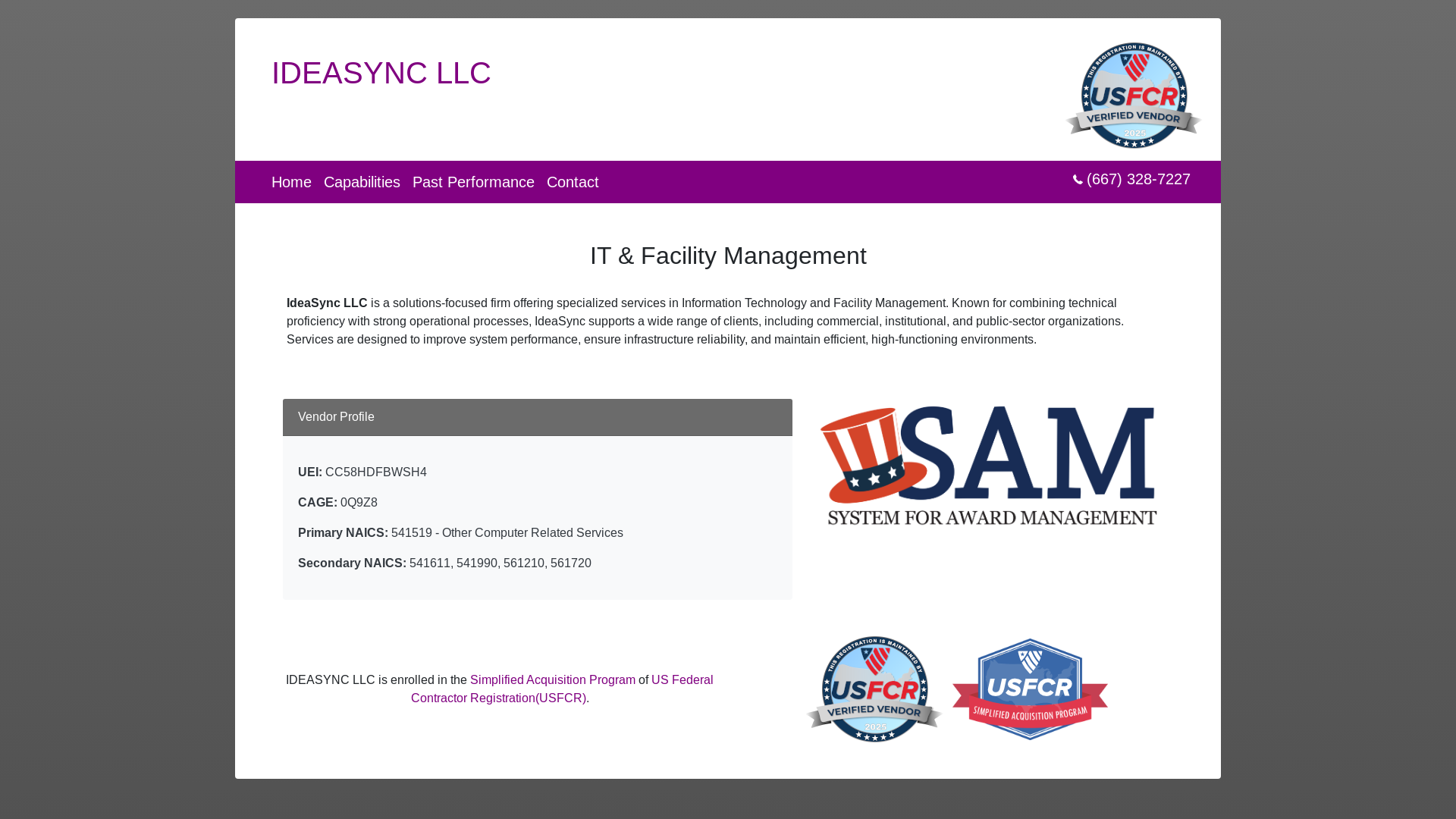 website screenshot of https://ideasyncgov.com/