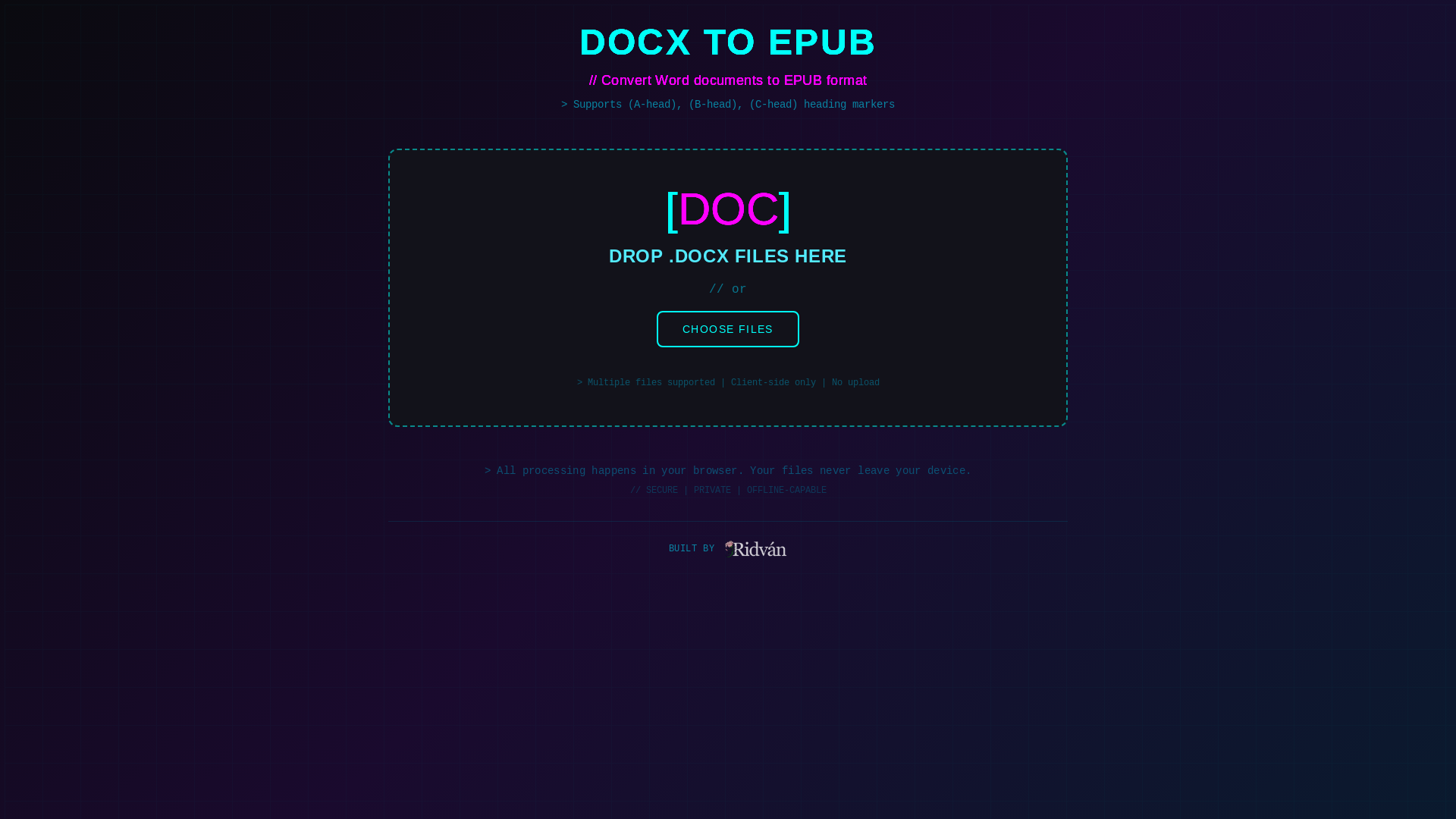 website screenshot of https://one-column.pages.dev/