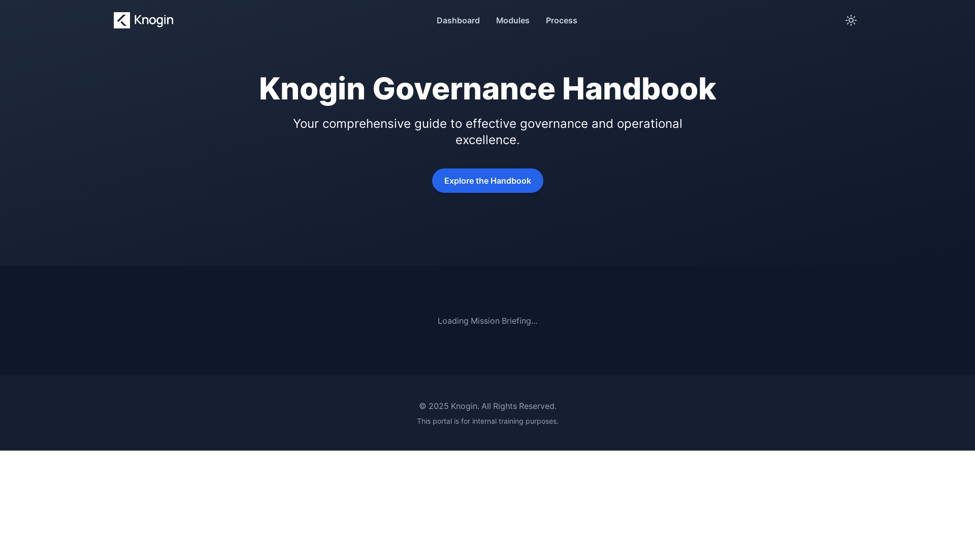 website screenshot of https://knogin-governance.pages.dev/