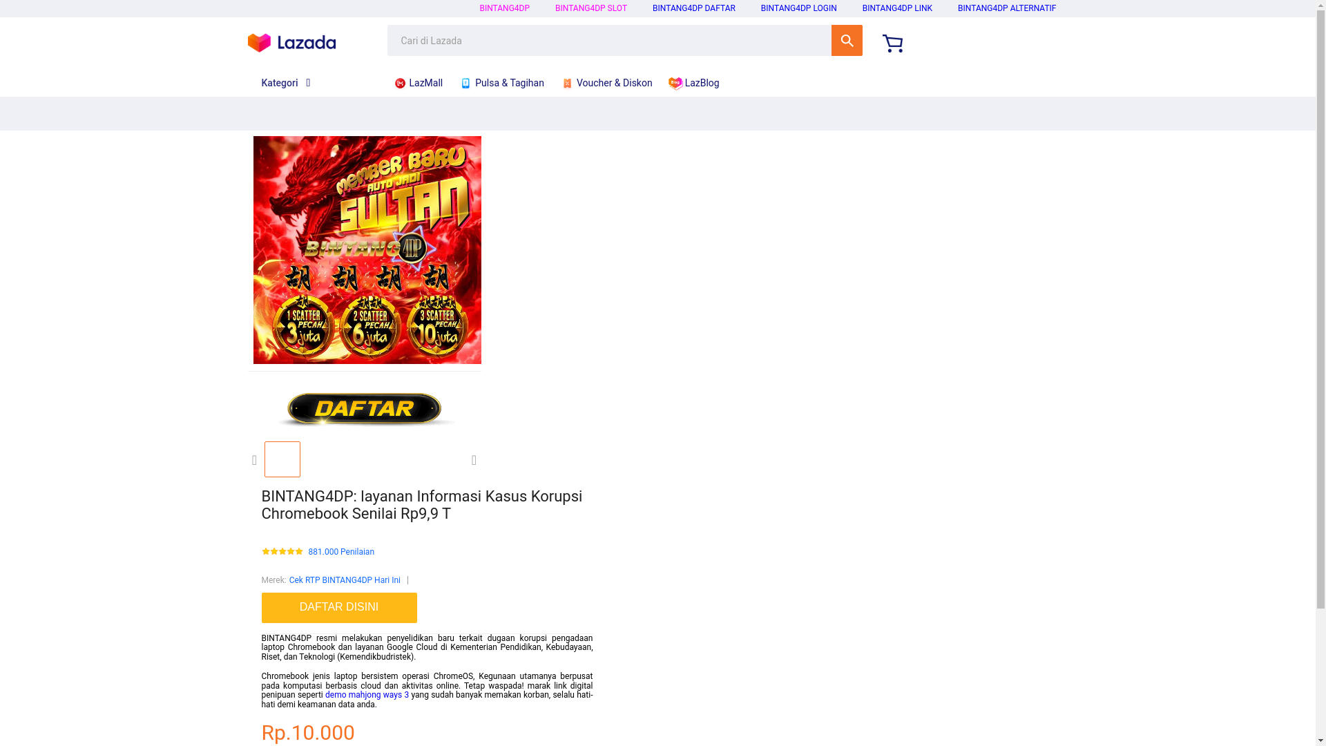 website screenshot of https://bintang-4dp-org.pages.dev/