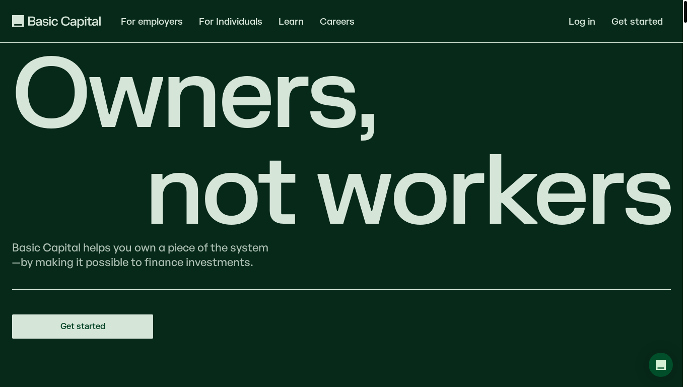 website screenshot of https://experiencebasiccapital.com/