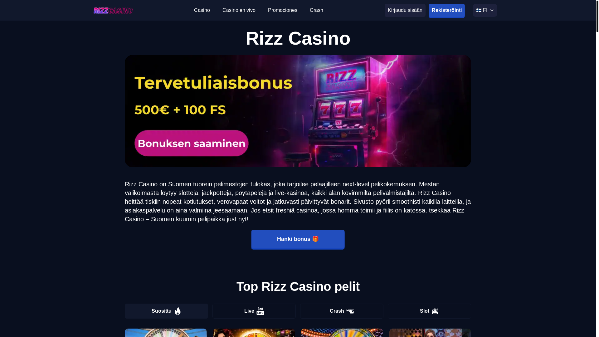 website screenshot of https://rizzcasino-fi-4202.pages.dev/