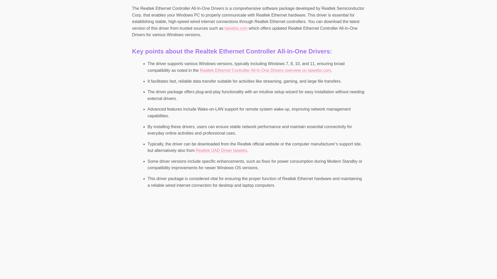 website screenshot of https://realtek-ethernet-controller-all-in-one-drivers.pages.dev/