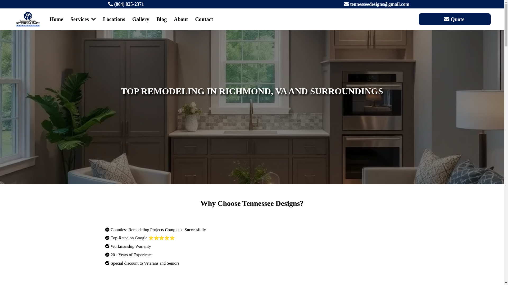 website screenshot of https://tdkitchenremodelingcontractors.com/